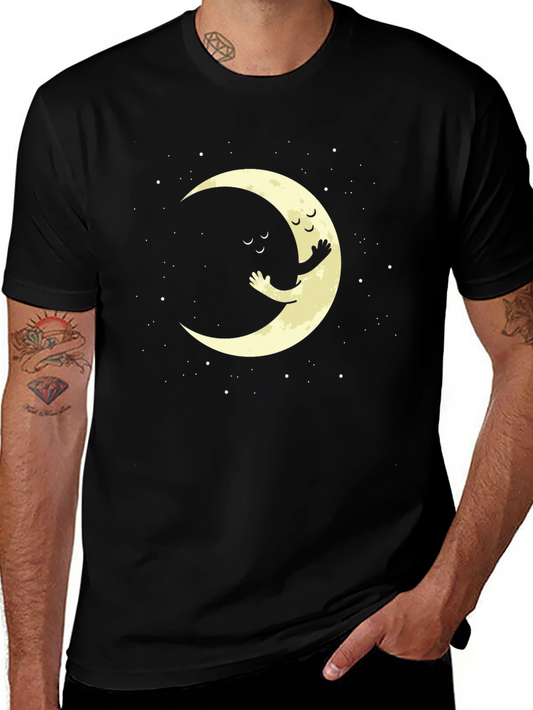Moon Hug Graphic Tee - Soft Cotton Comfort