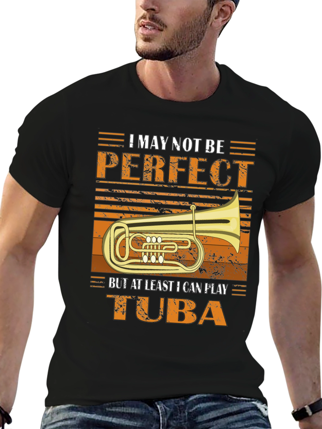 Tuba Player T-Shirt - I May Not Be Perfect