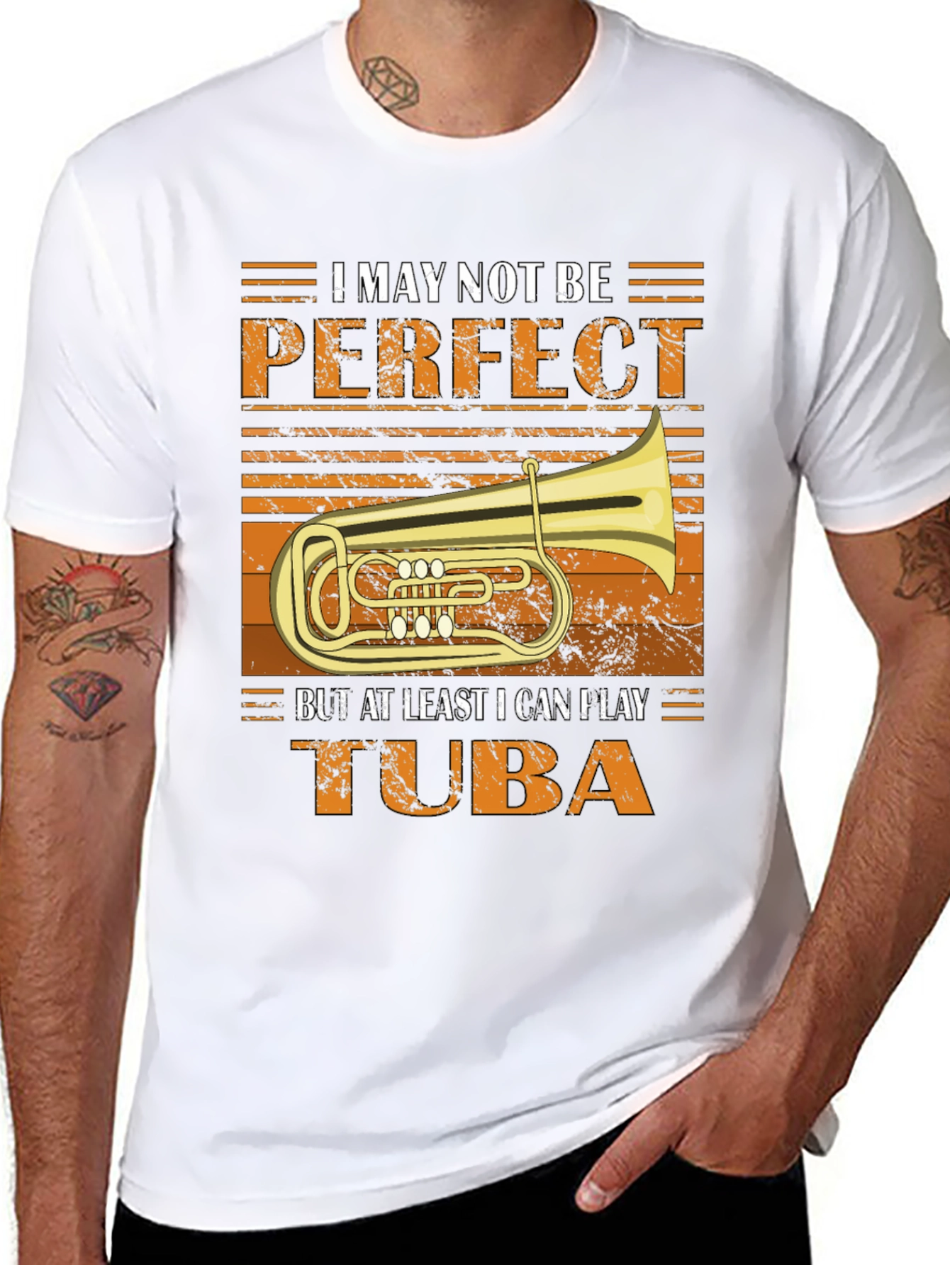 Tuba Player T-Shirt - I May Not Be Perfect