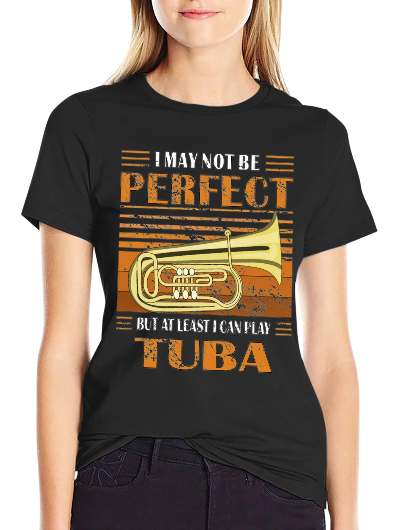 Tuba Player T-Shirt - I May Not Be Perfect