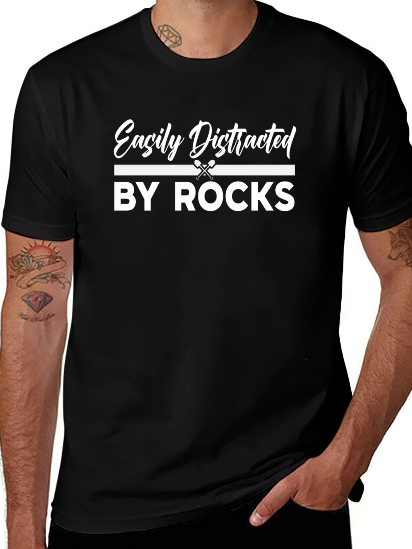 Easily Distracted By Rocks T-Shirt Funny Geology Shirt