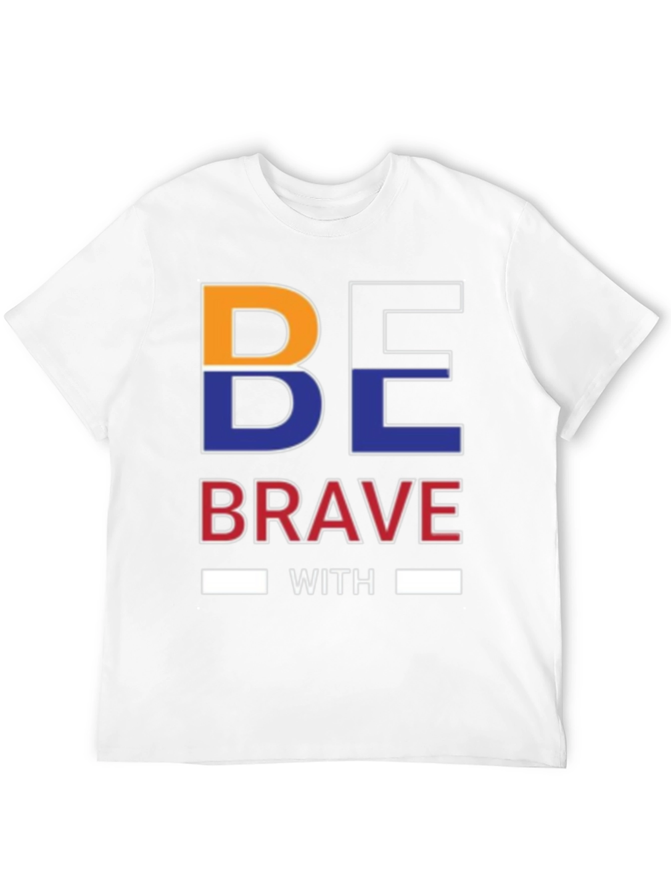 Be Brave Graphic Print Black T-Shirt