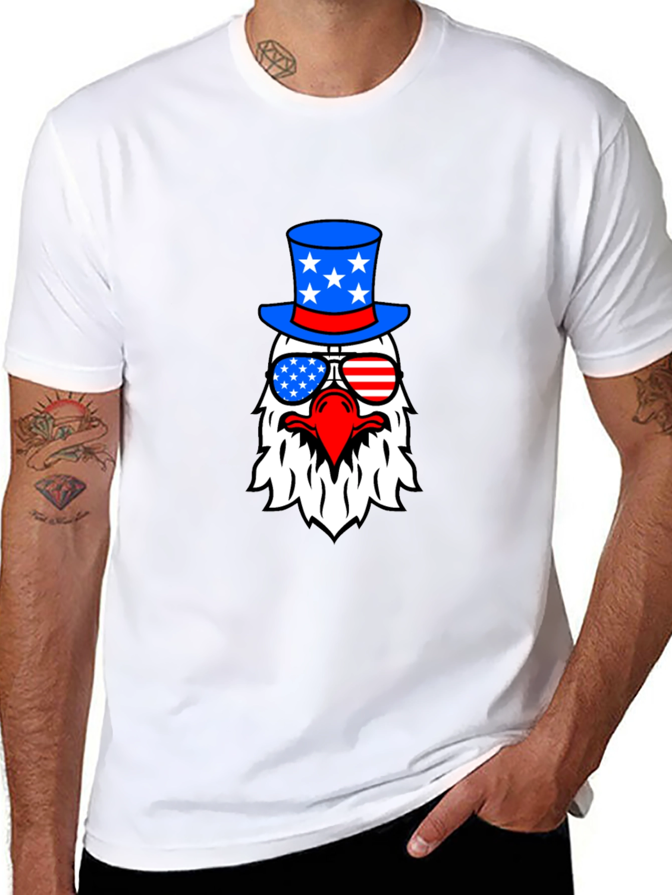 Patriotic Eagle Graphic Tee