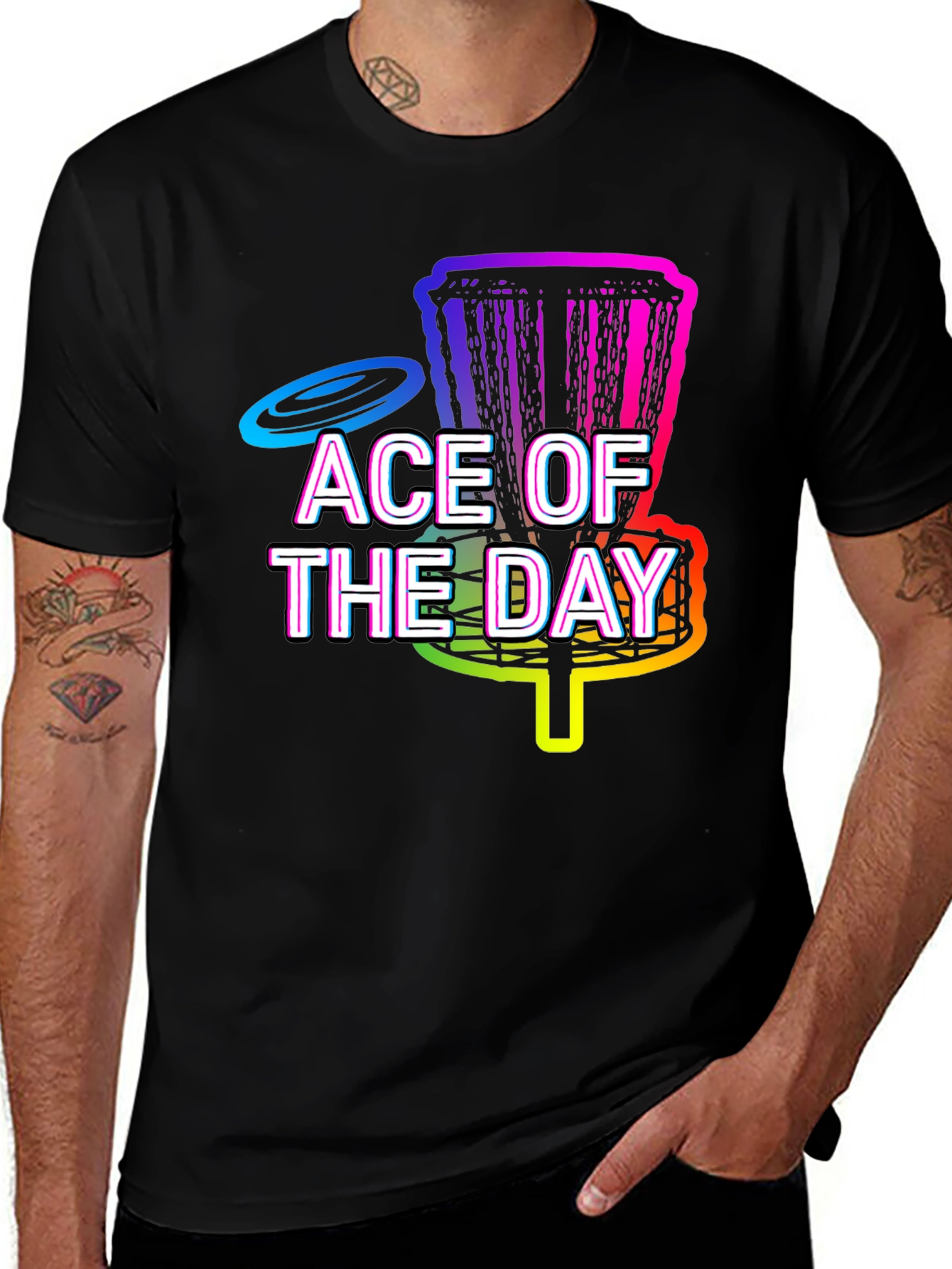 Ace of the Day Disc Golf Graphic Tee