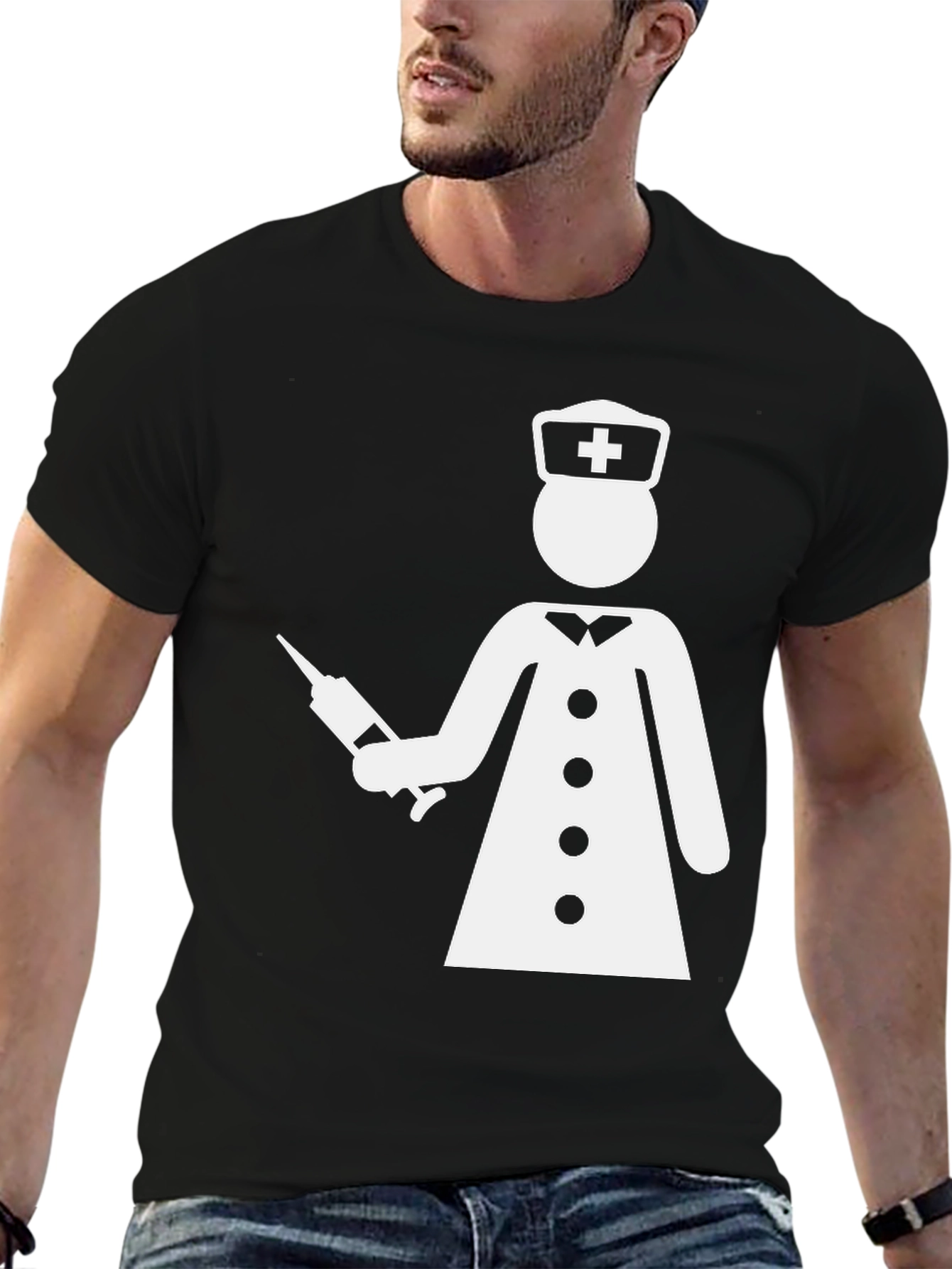 Funny Nurse T-Shirt - Graphic Tee - Black