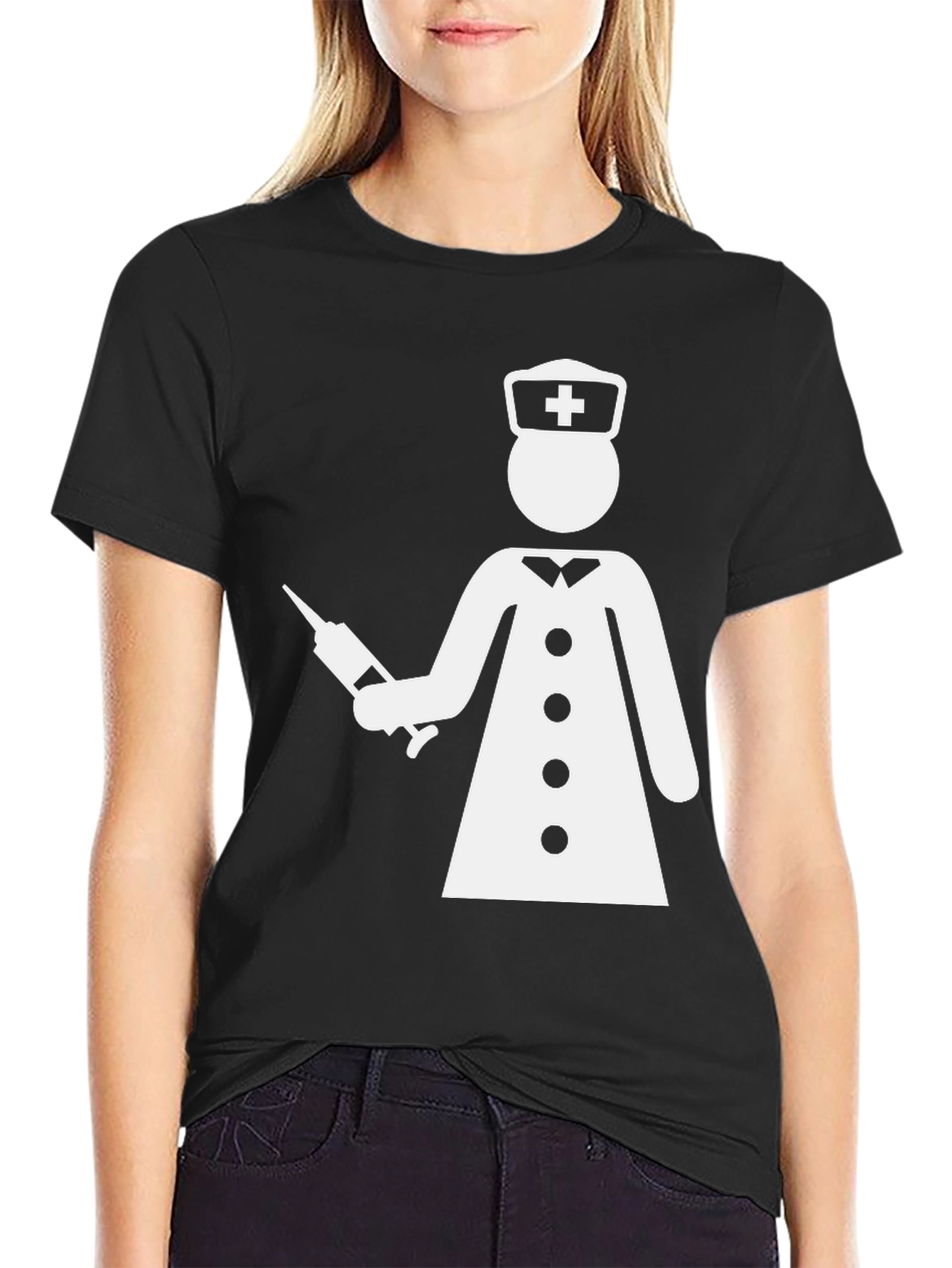 Funny Nurse T-Shirt - Graphic Tee - Black