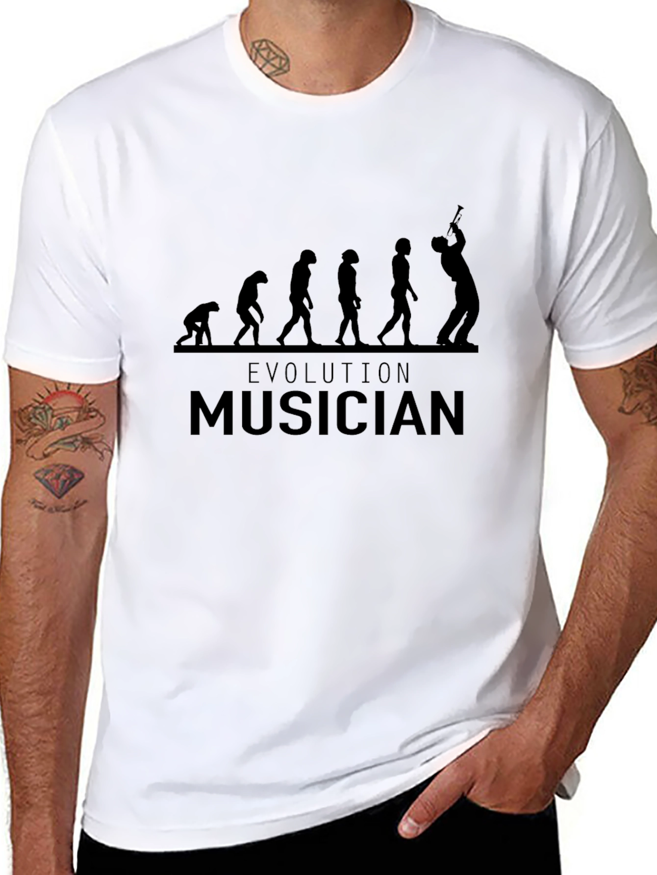 Evolution Musician Black T-Shirt