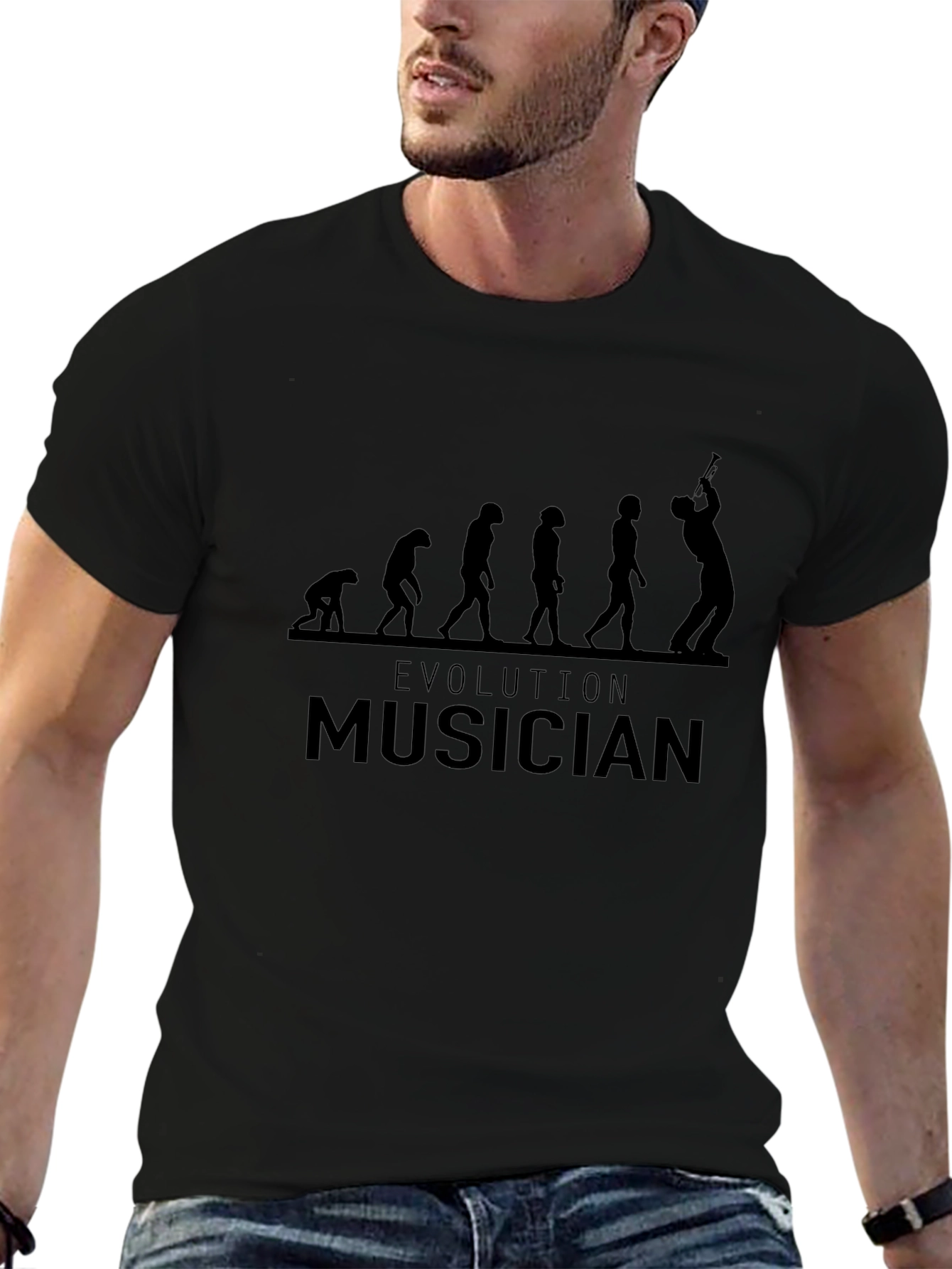 Evolution Musician Black T-Shirt