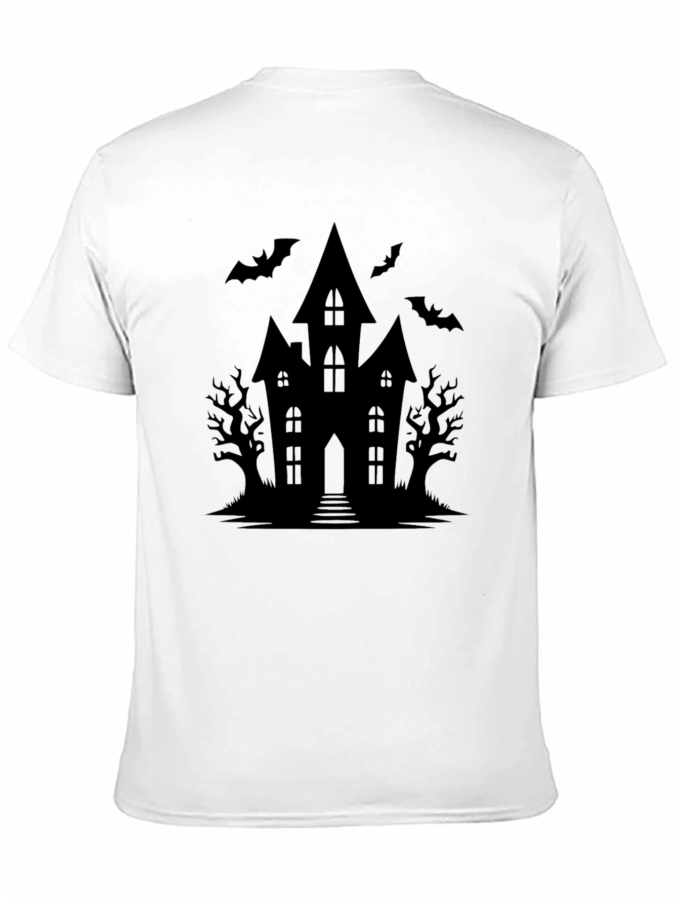 Spooky Haunted House Graphic Tee - Halloween Shirt