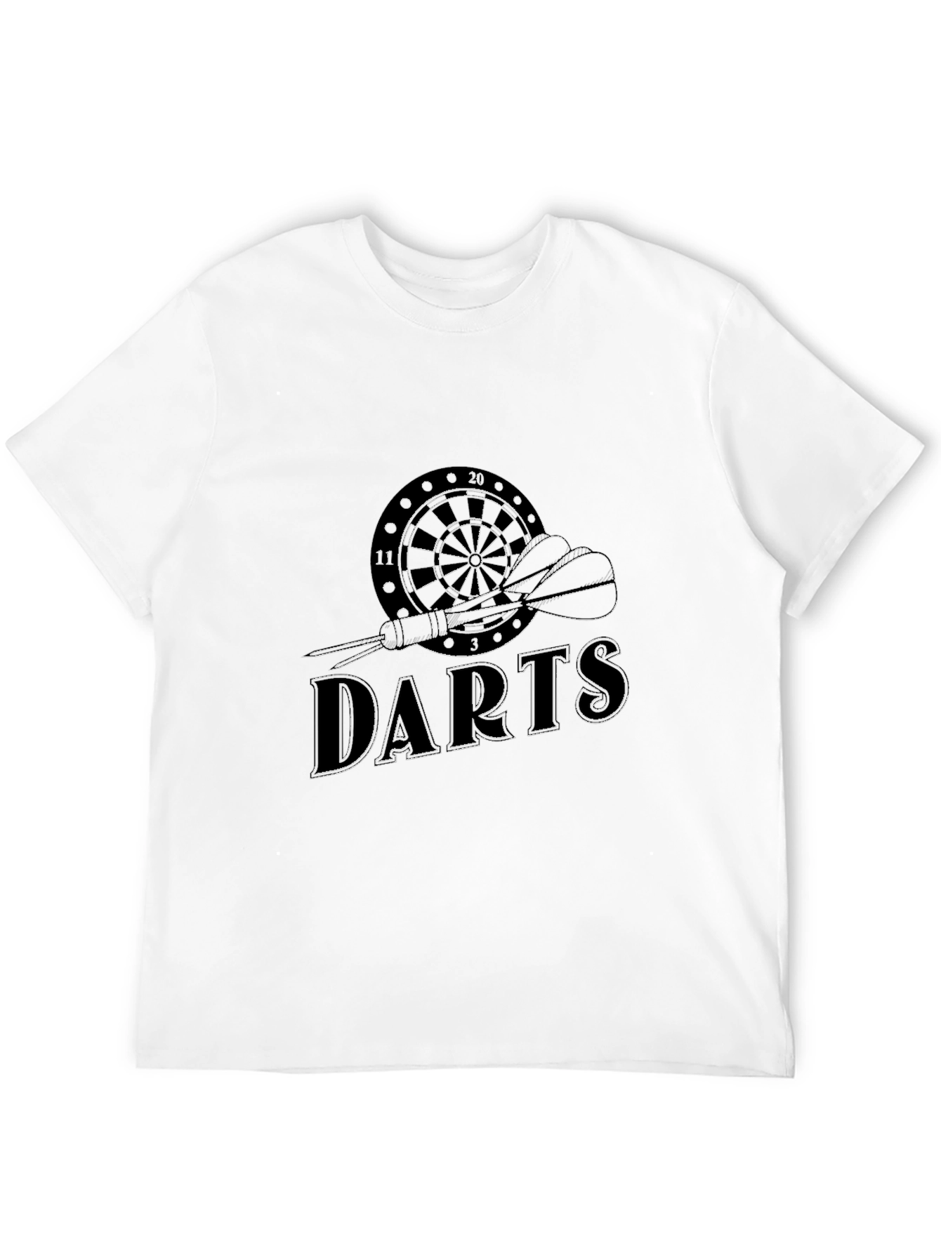 Mens Black Darts T-Shirt