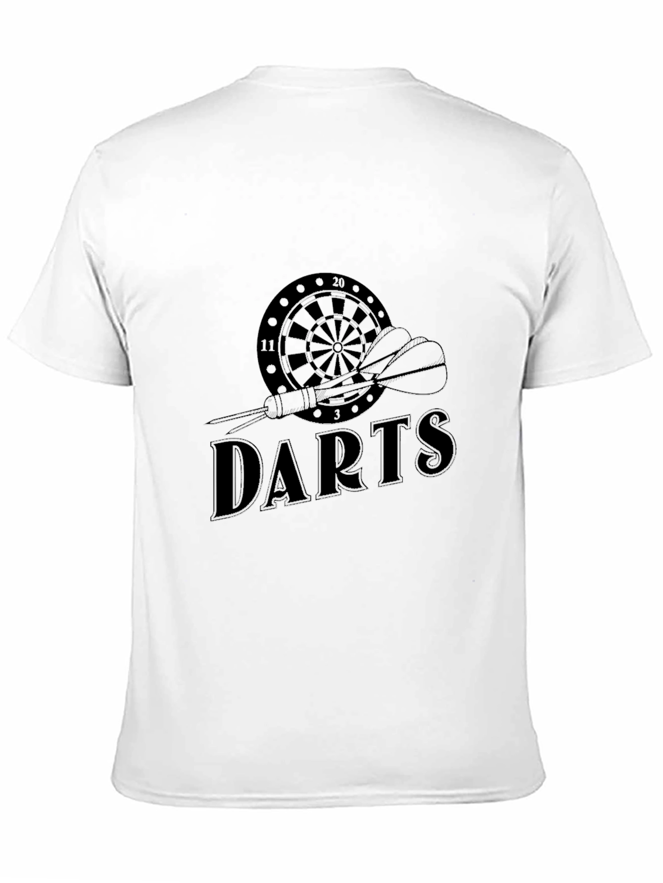 Mens Black Darts T-Shirt