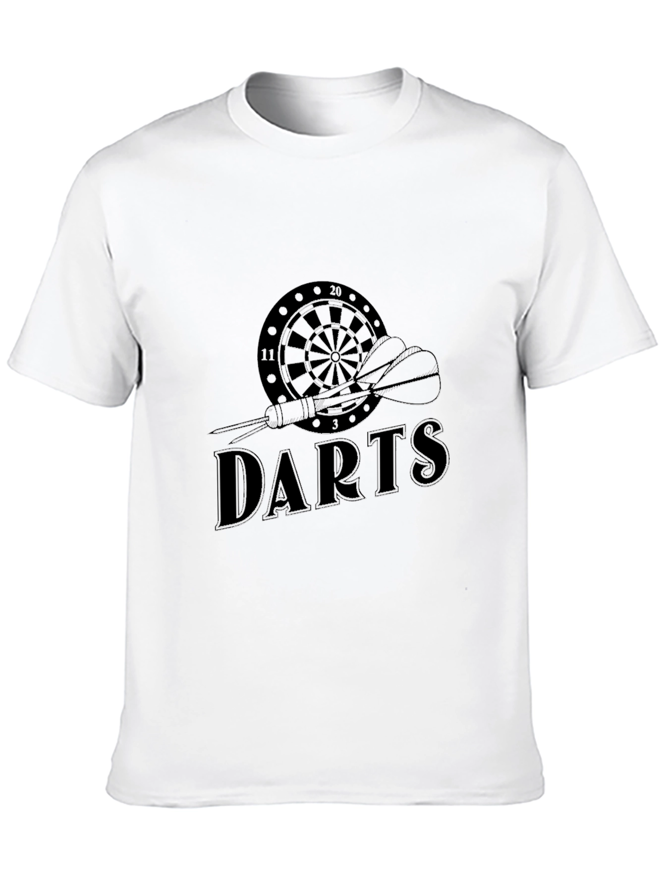 Mens Black Darts T-Shirt