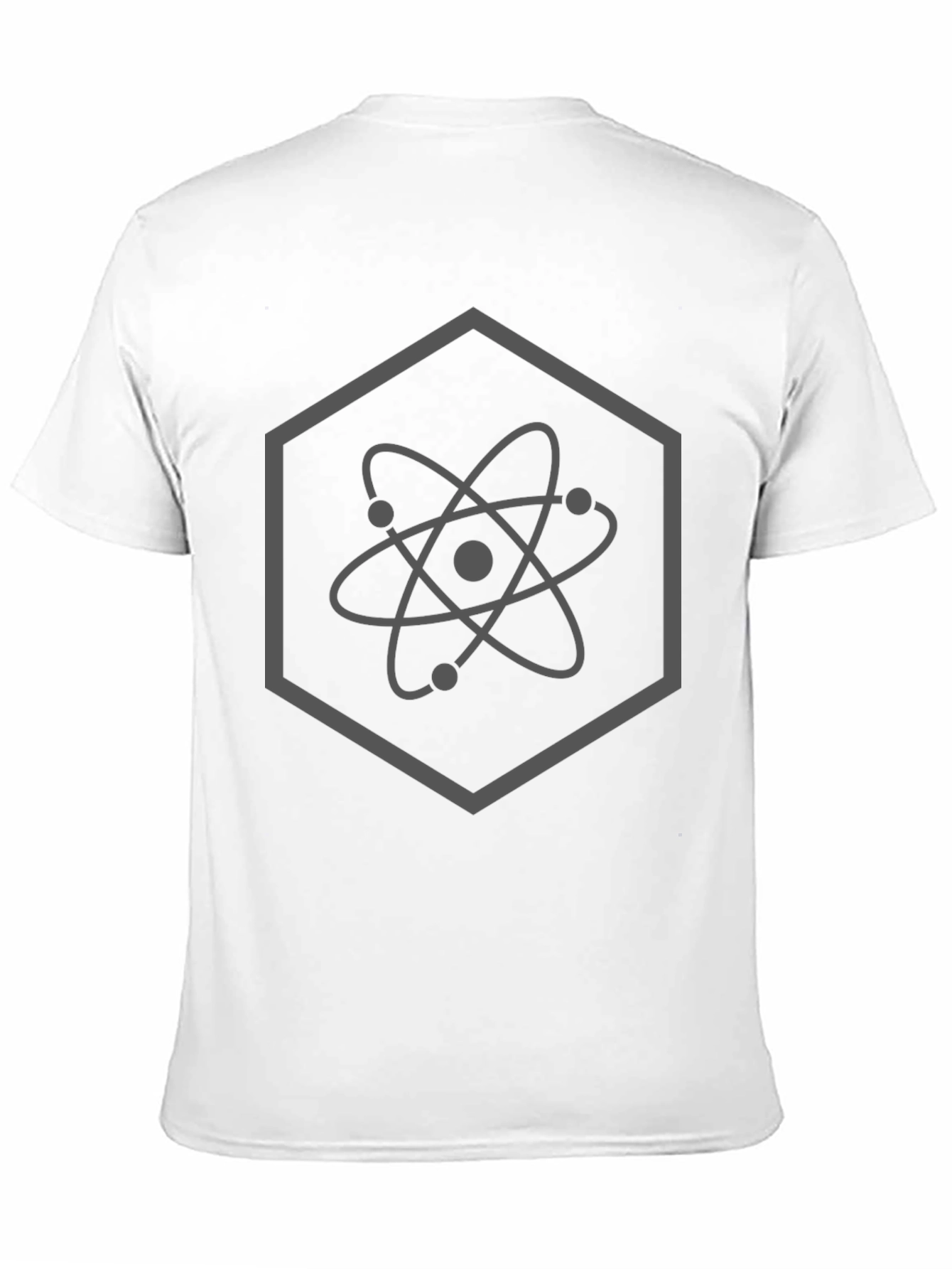 Atom Hexagon Graphic T-Shirt - Science Geek Style