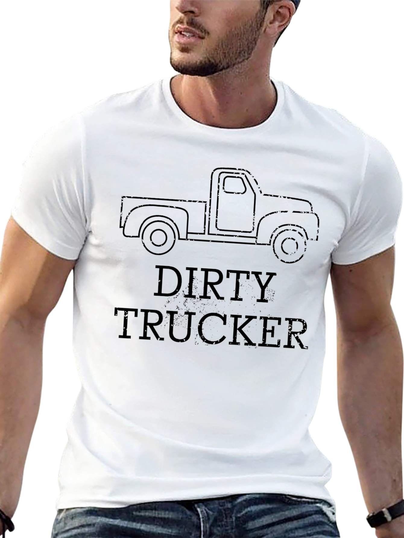 Dirty Trucker T-Shirt - Classic Pickup Graphic Tee