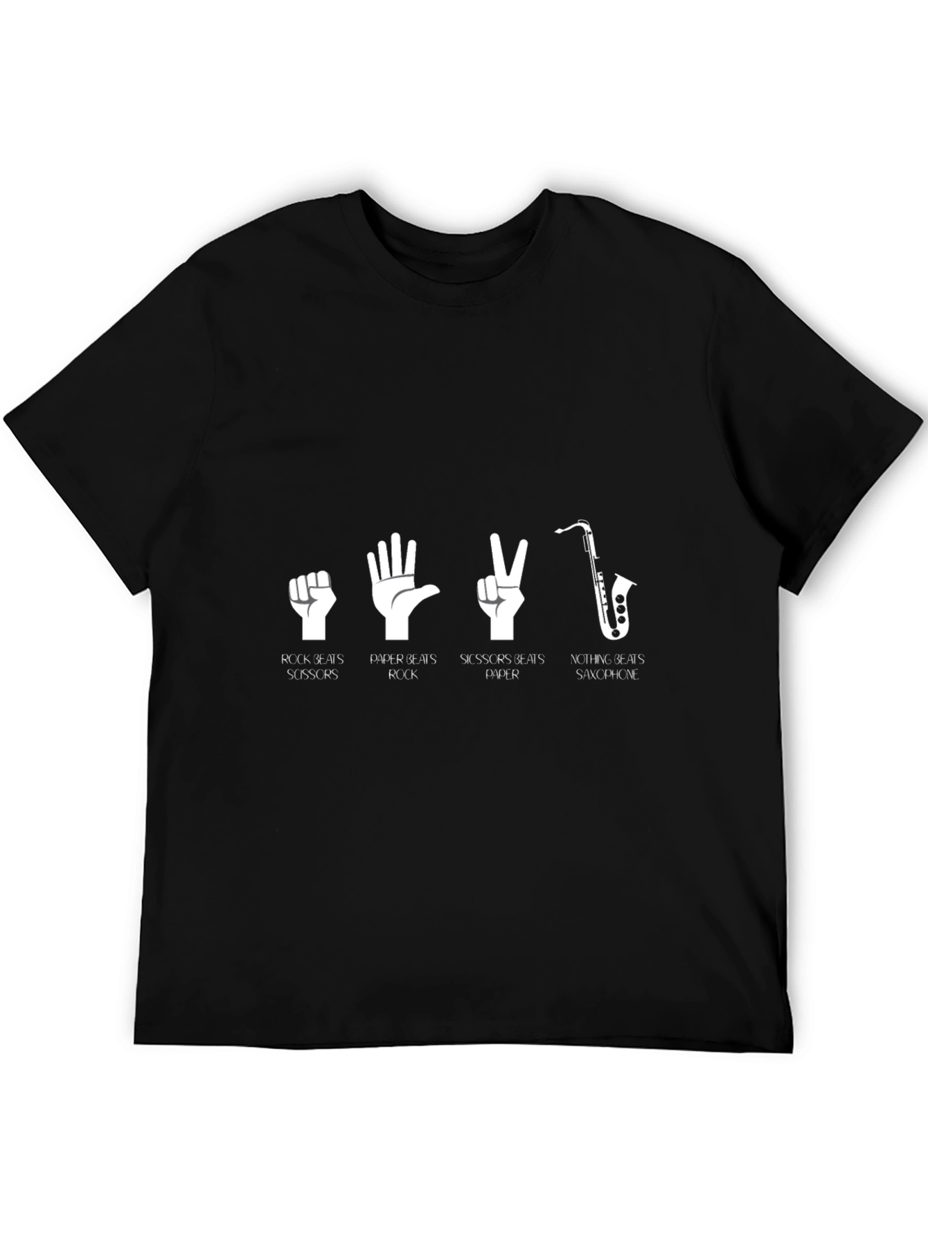 Rock Paper Scissors Saxophone T-Shirt