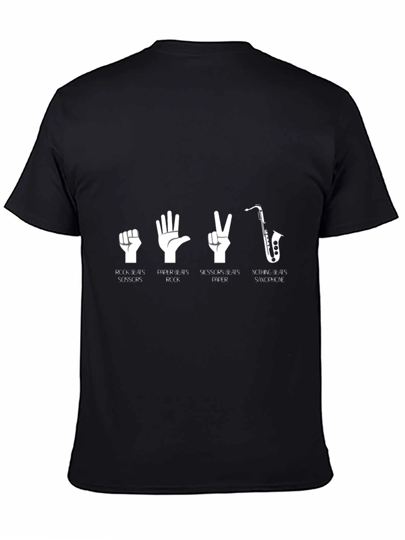 Rock Paper Scissors Saxophone T-Shirt