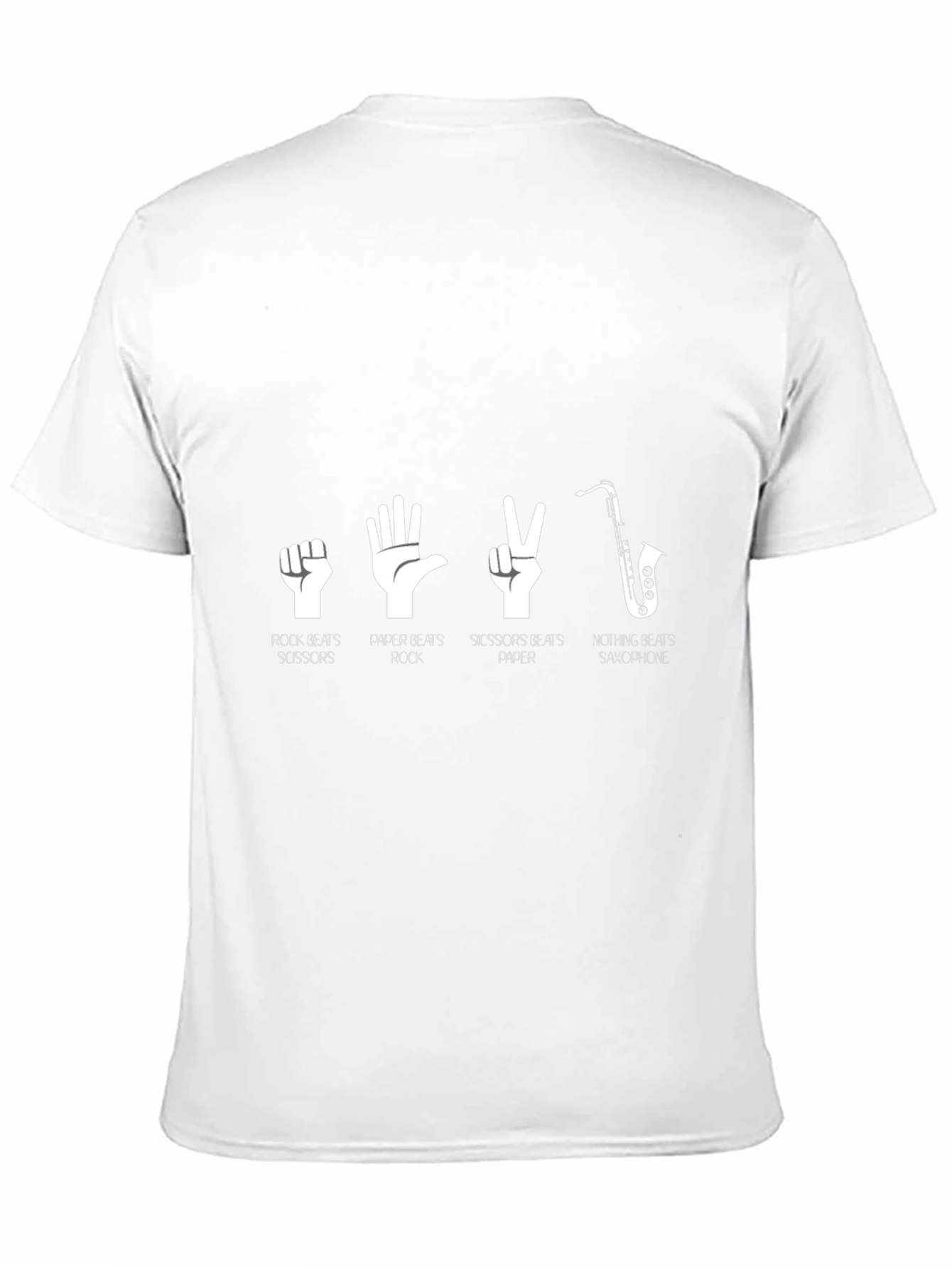 Rock Paper Scissors Saxophone T-Shirt