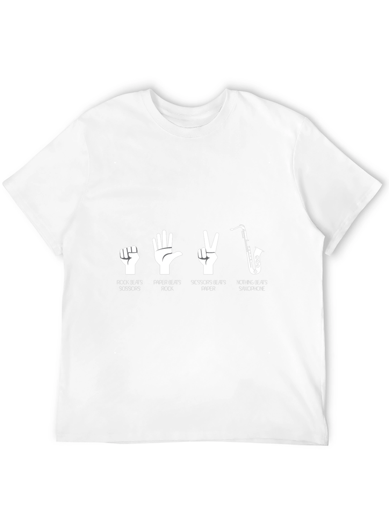 Rock Paper Scissors Saxophone T-Shirt