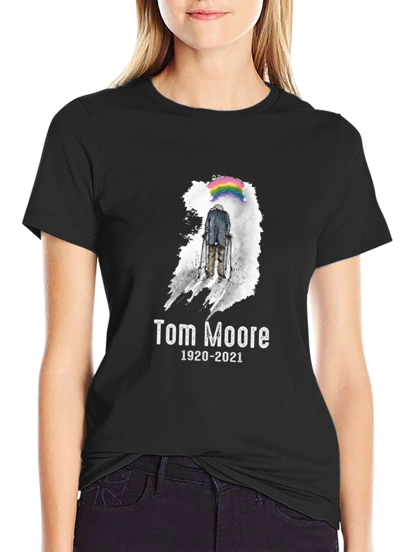 Tom Moore Memorial Black T-Shirt