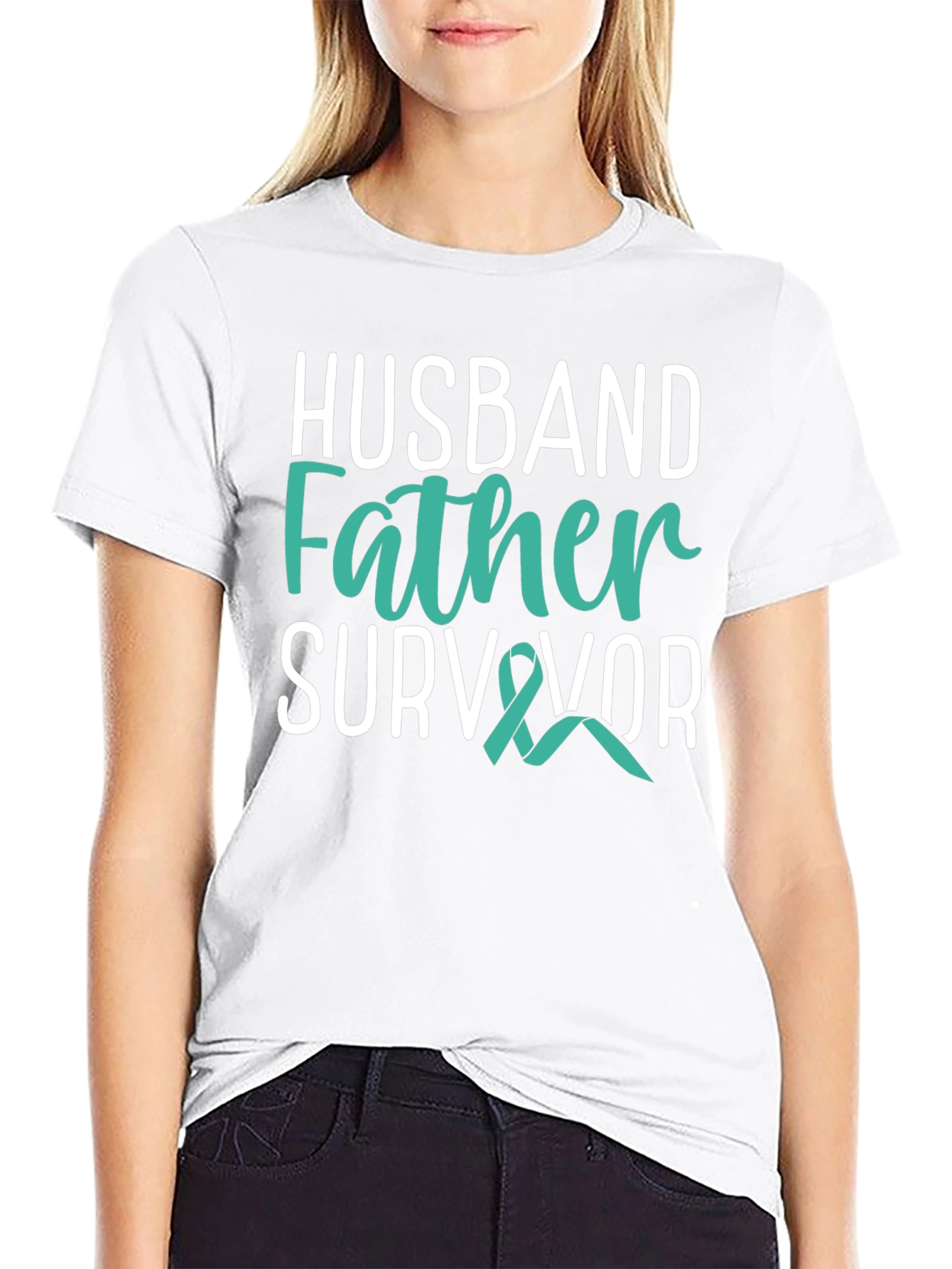 Husband Father Survivor Graphic T-Shirt