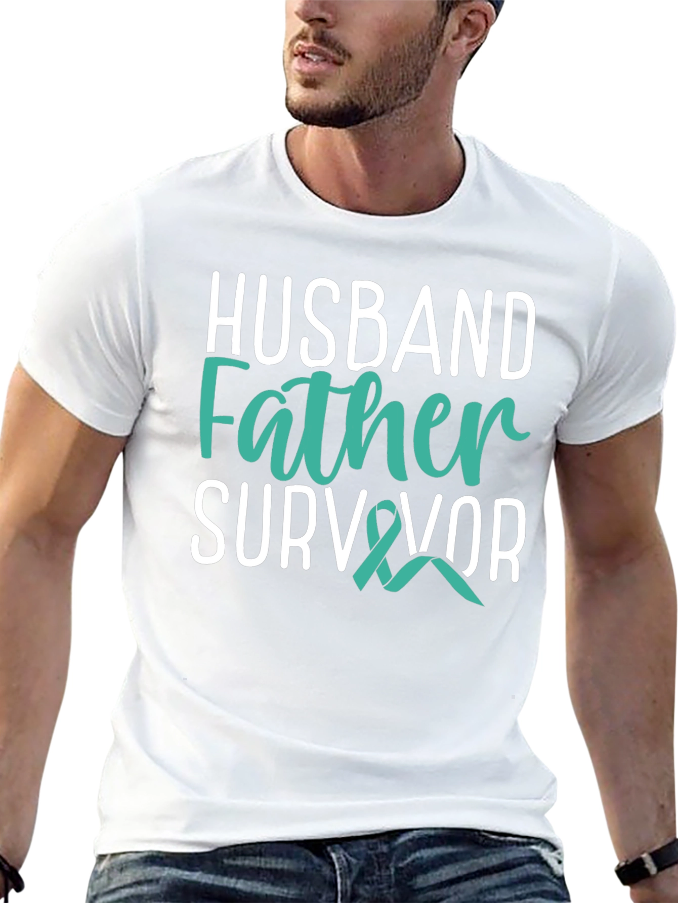 Husband Father Survivor Graphic T-Shirt