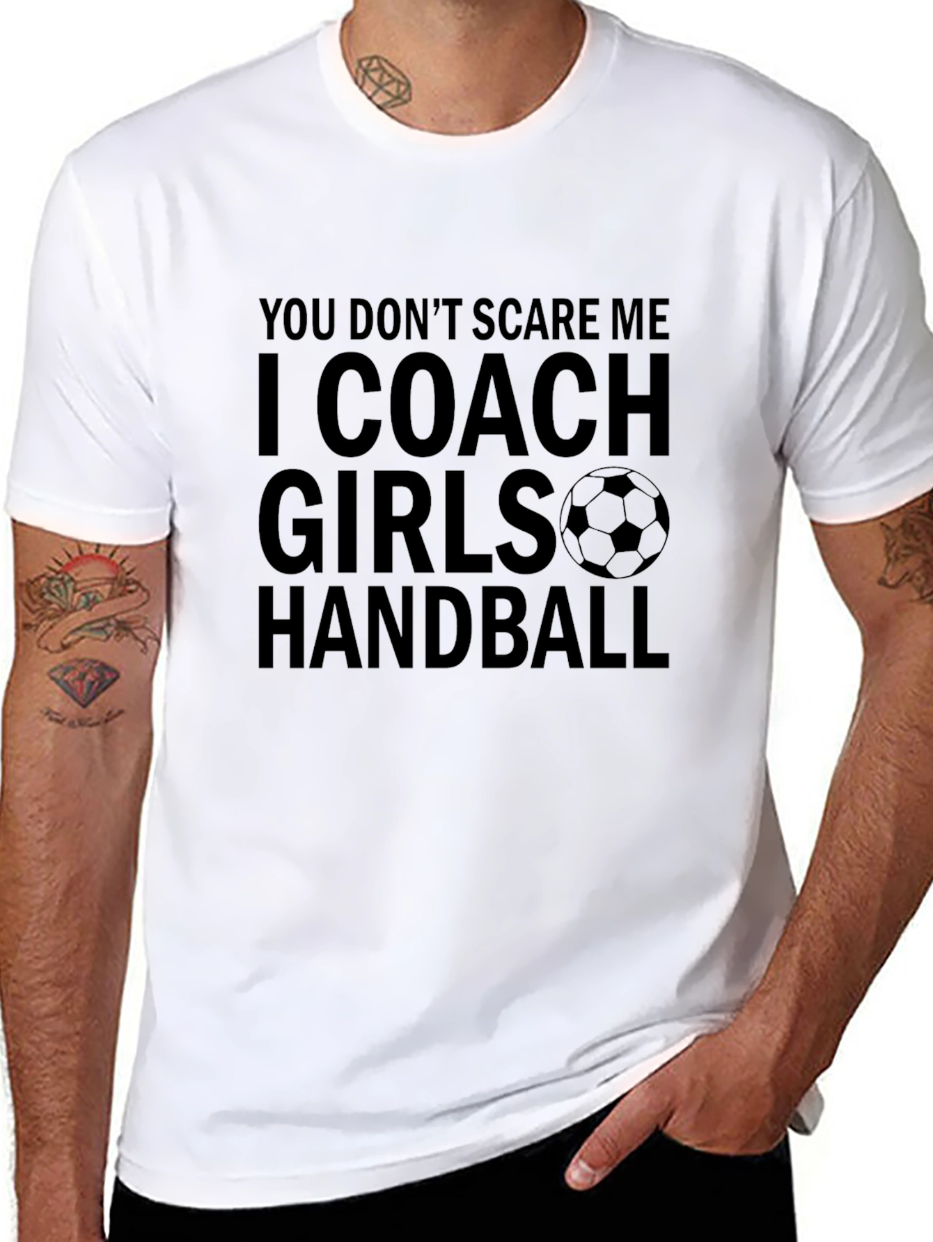 Coach Girls Handball Graphic Tee - Black