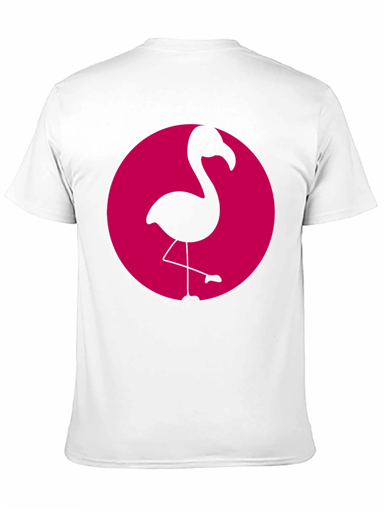 Flamingo Graphic Tee - Black Cotton Casual Shirt