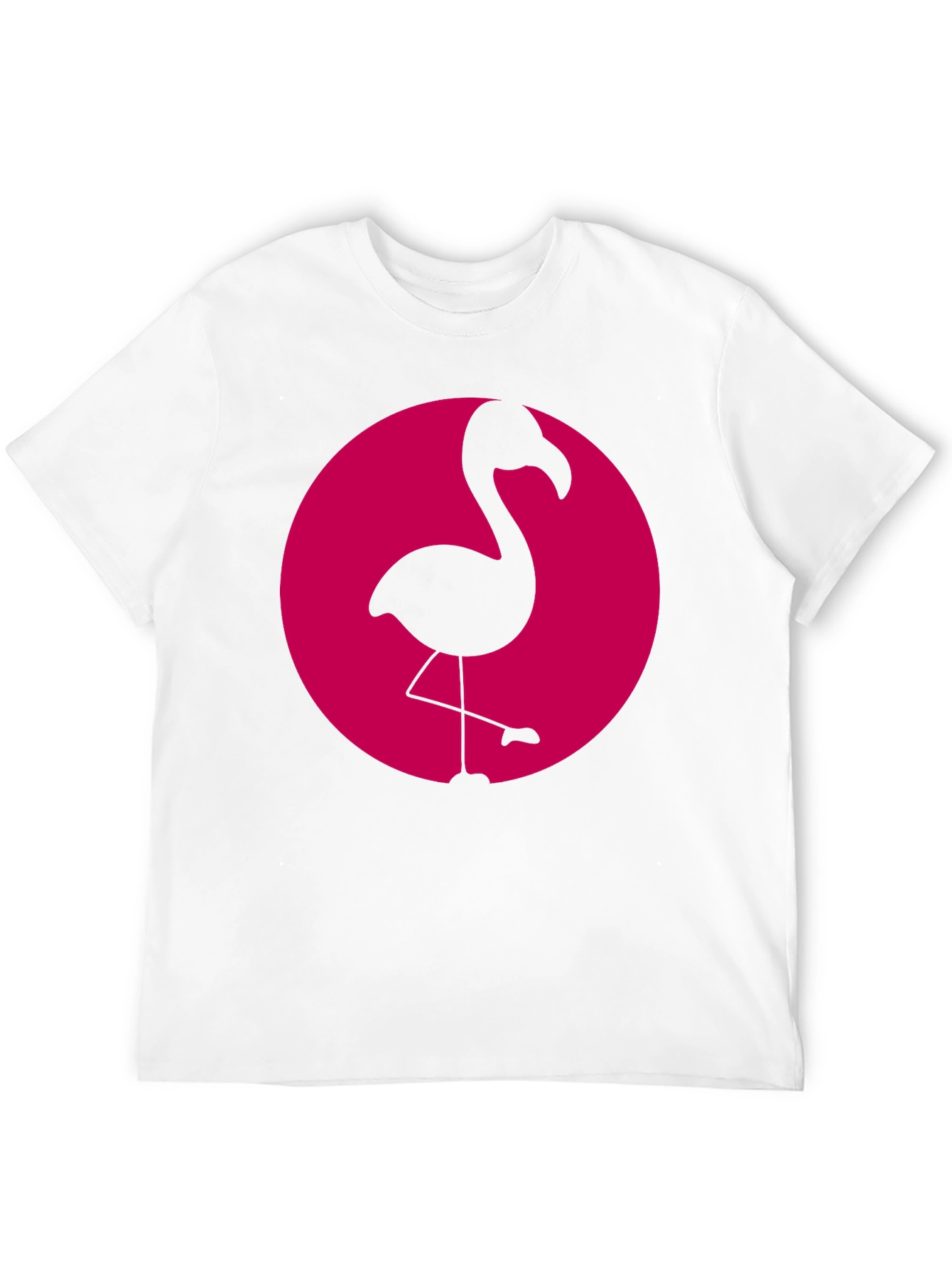 Flamingo Graphic Tee - Black Cotton Casual Shirt