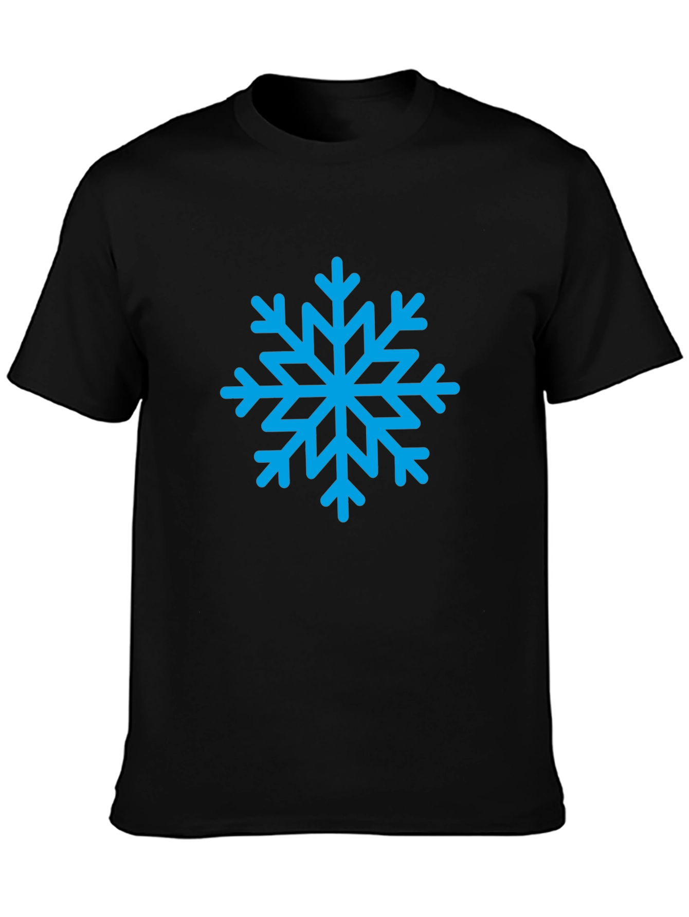 Snowflake Graphic Black T-Shirt