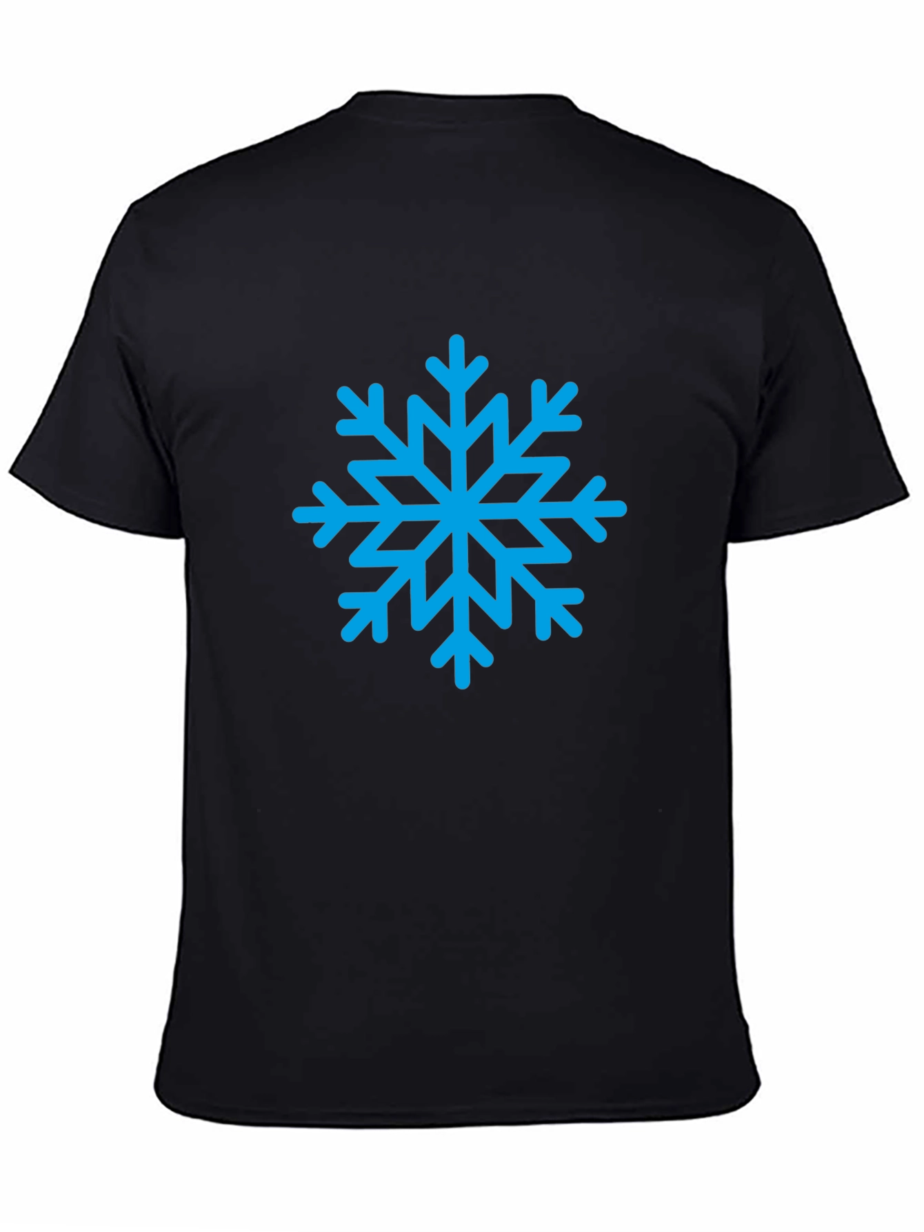 Snowflake Graphic Black T-Shirt