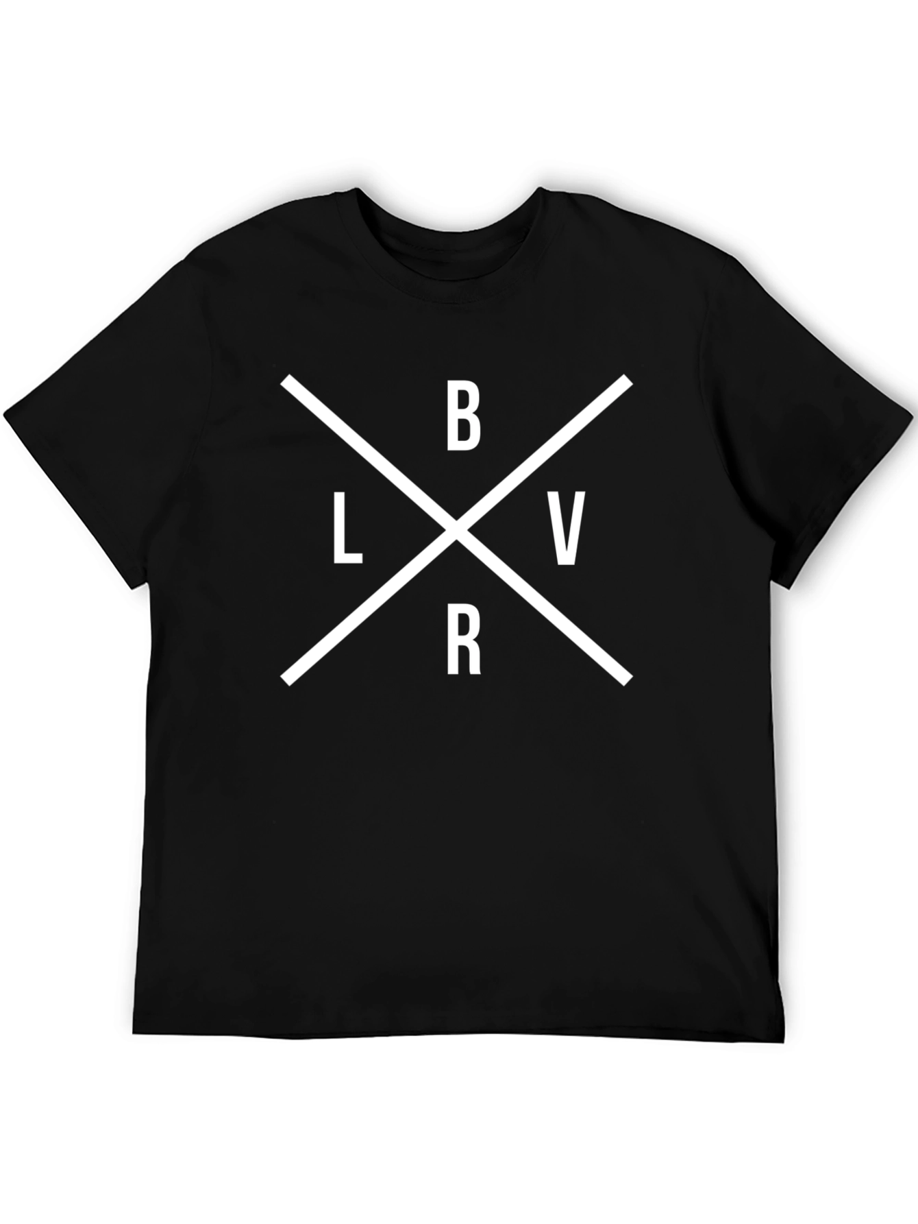 BLVR Graphic T-Shirt - Stylish Mens Black Tee