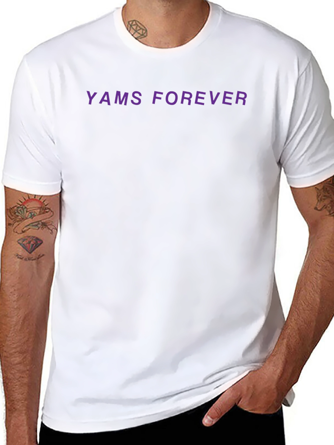 YAMS FOREVER Black T-Shirt