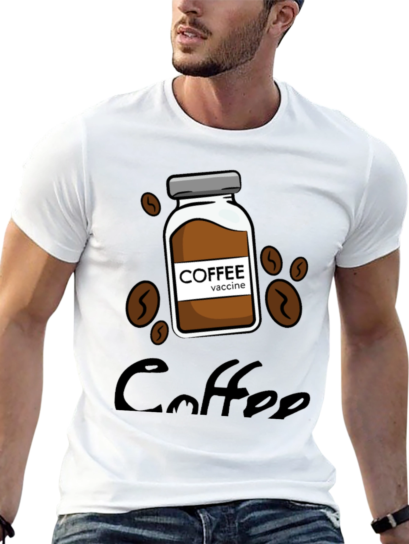 Coffee Vaccine T-Shirt - Caffeine Lovers Tee
