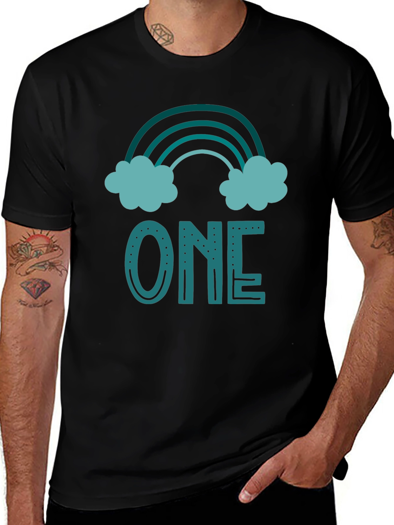 First Birthday Rainbow One T-Shirt
