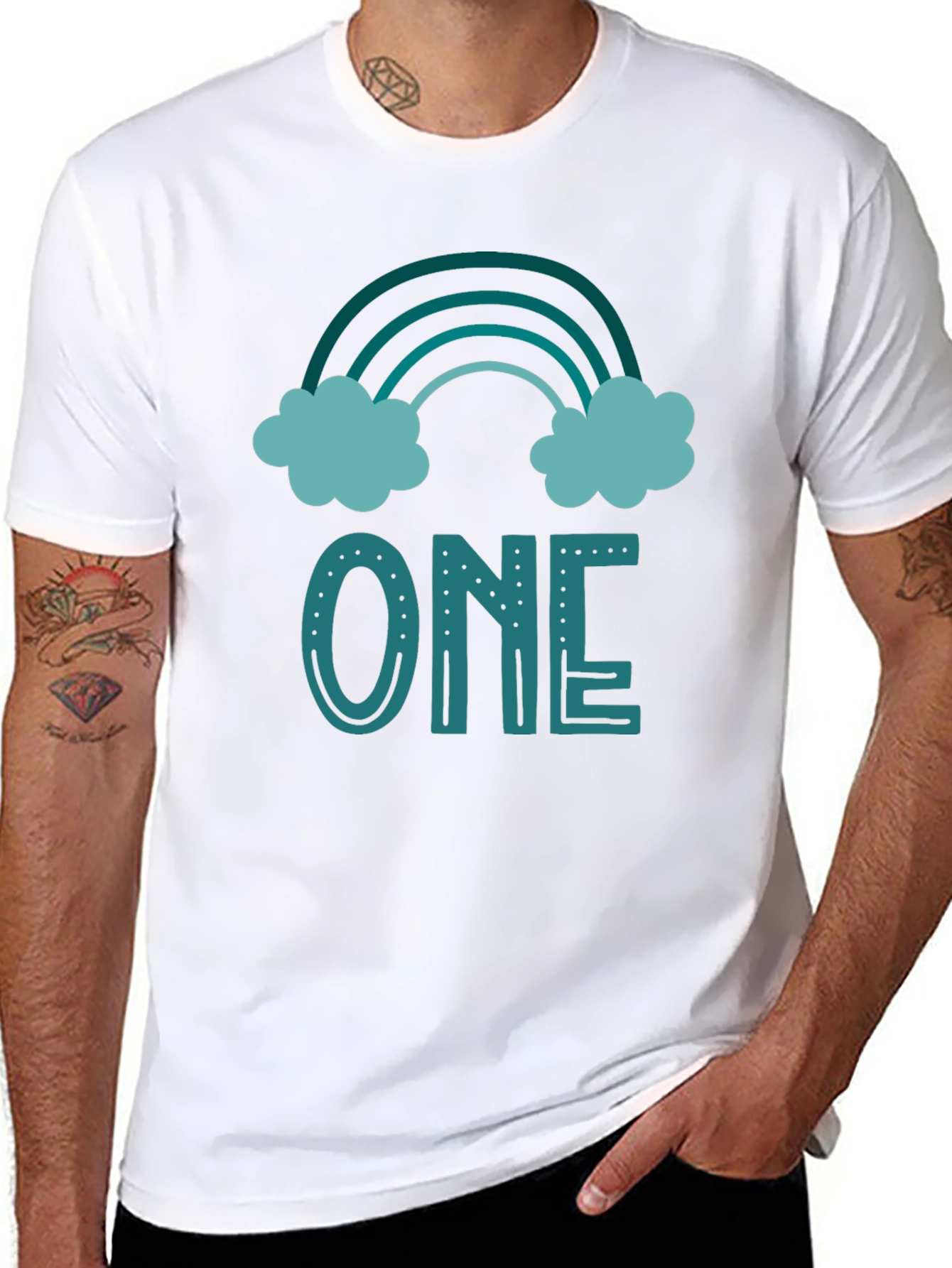 First Birthday Rainbow One T-Shirt