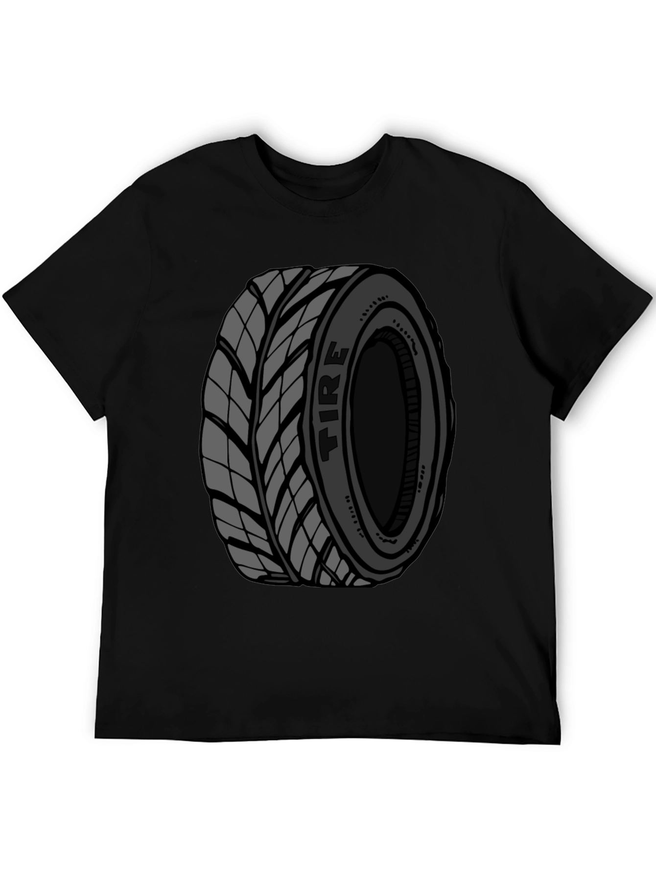 Tire Graphic Black T-Shirt