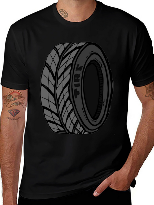 Tire Graphic Black T-Shirt