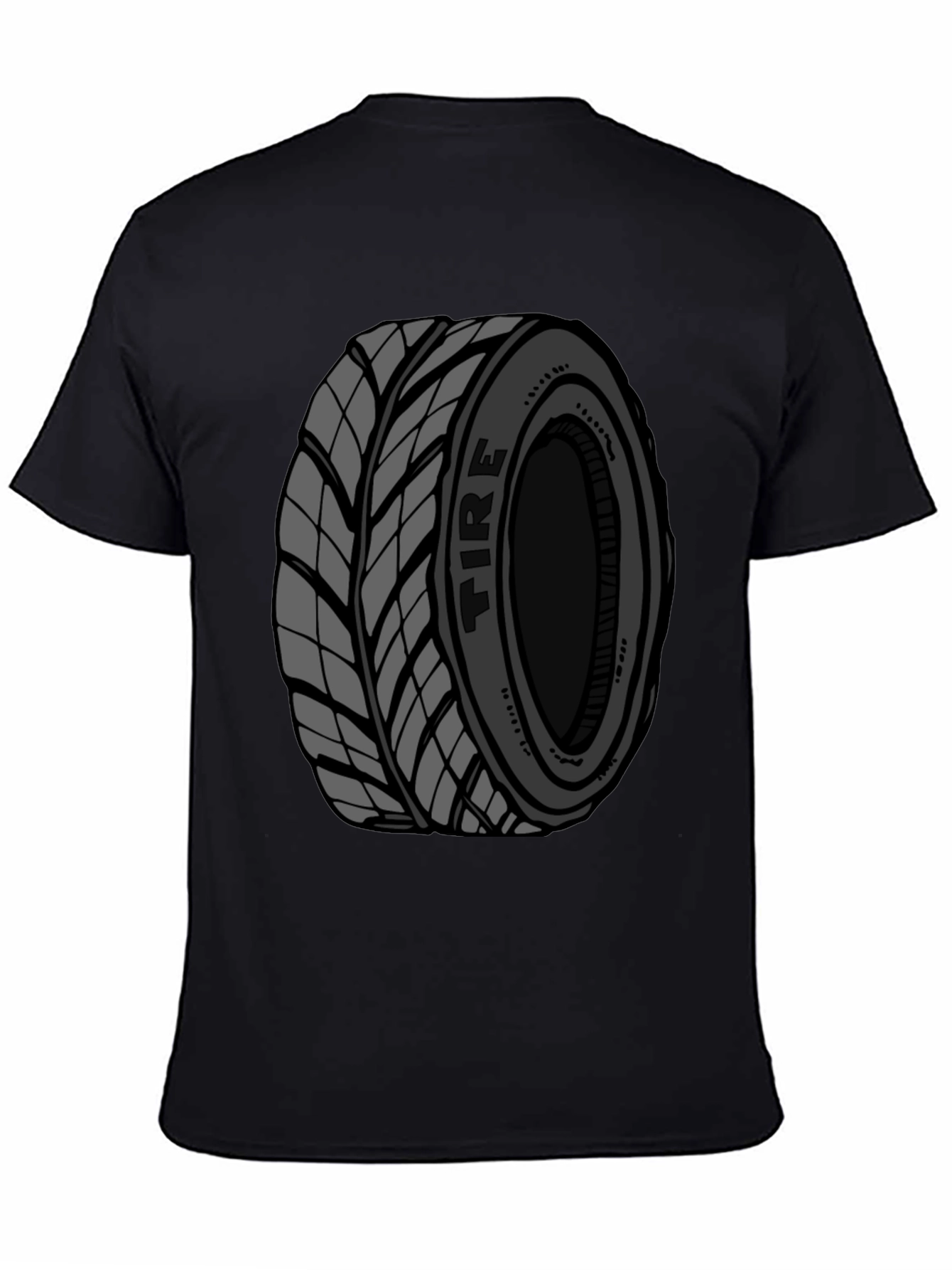 Tire Graphic Black T-Shirt