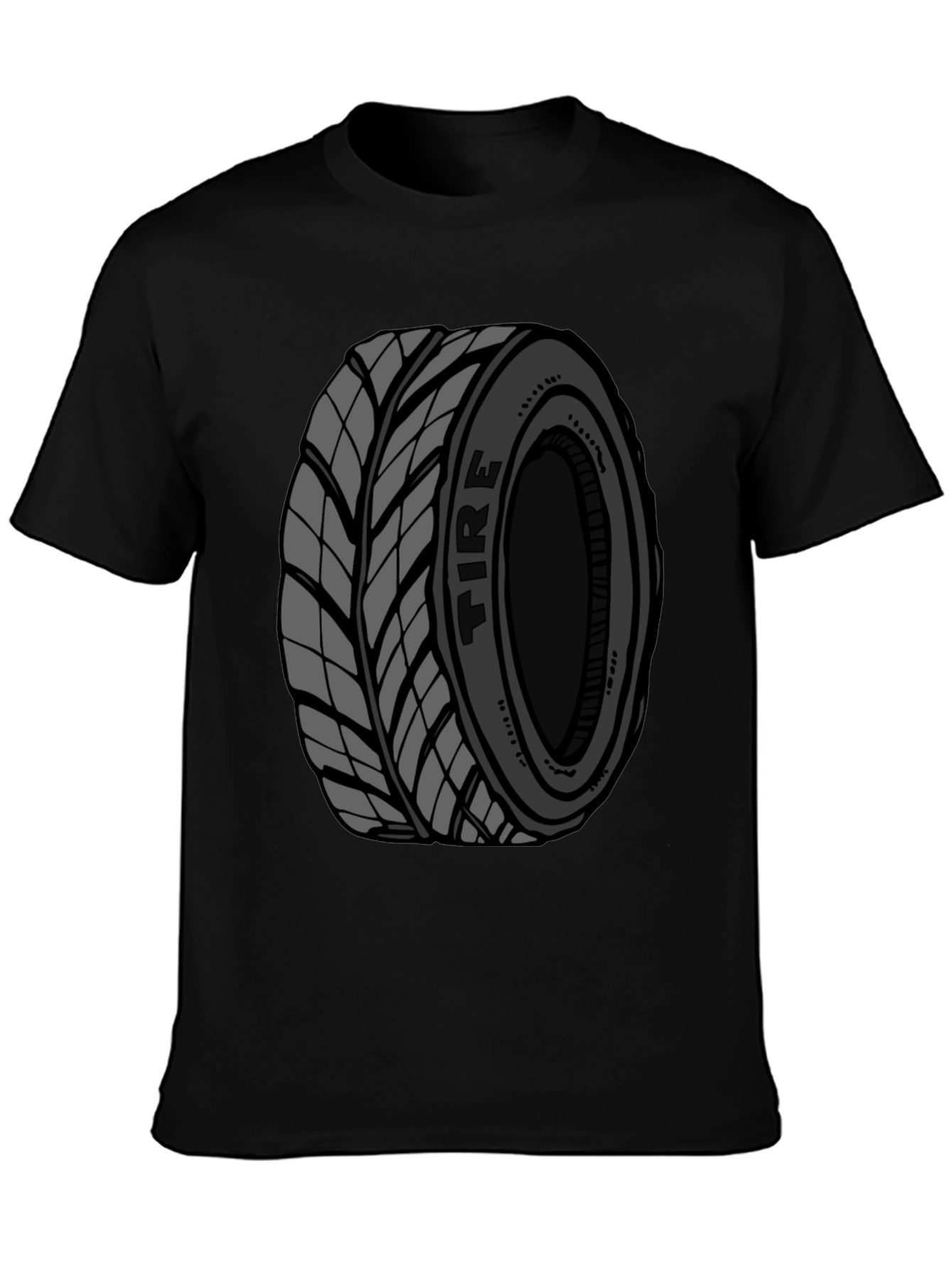 Tire Graphic Black T-Shirt