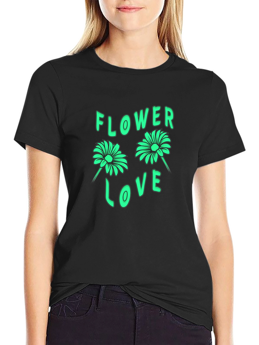 Flower Love Graphic Tee - Trendy Comfort