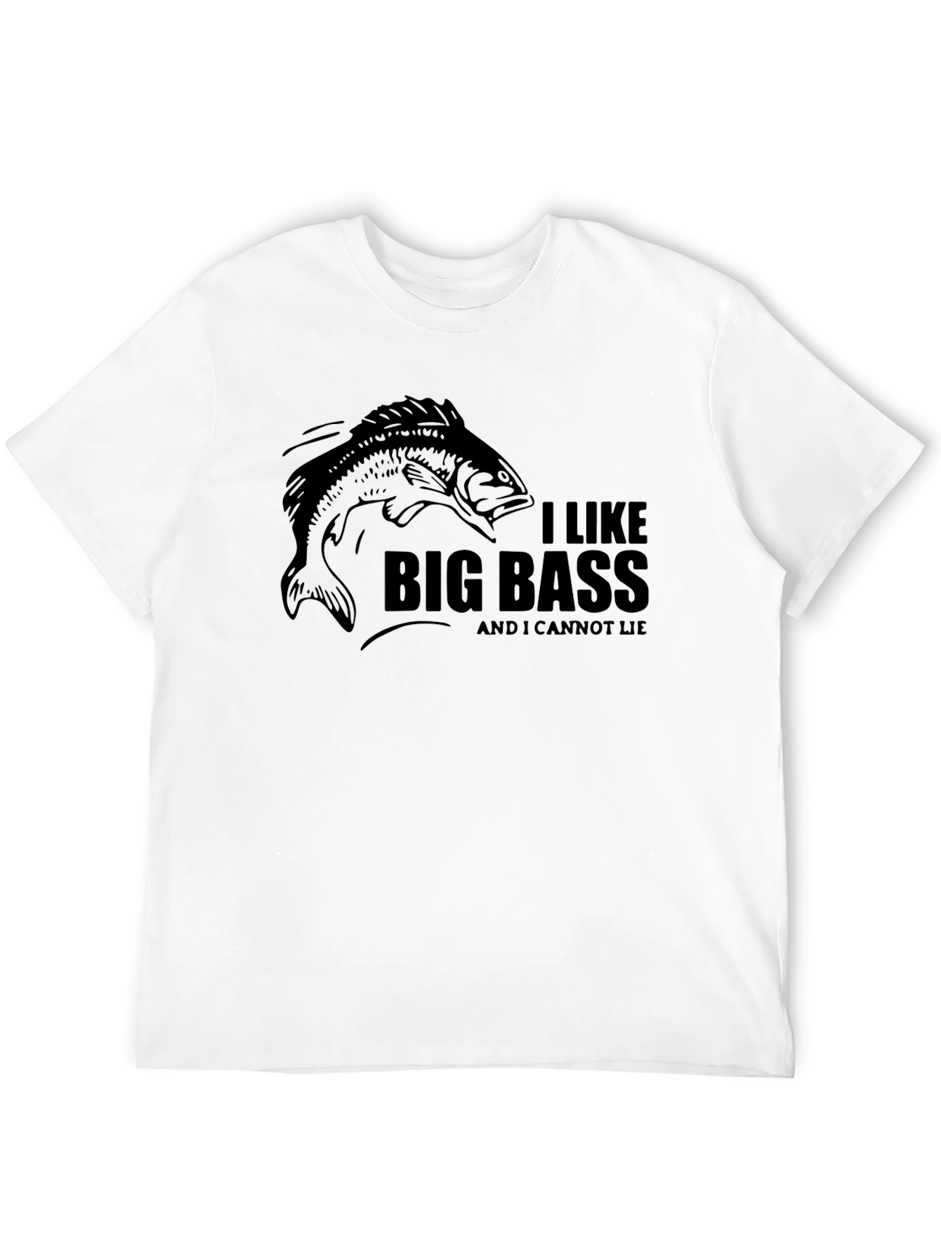 I Like Big Bass T-Shirt - Funny Fishing Tee