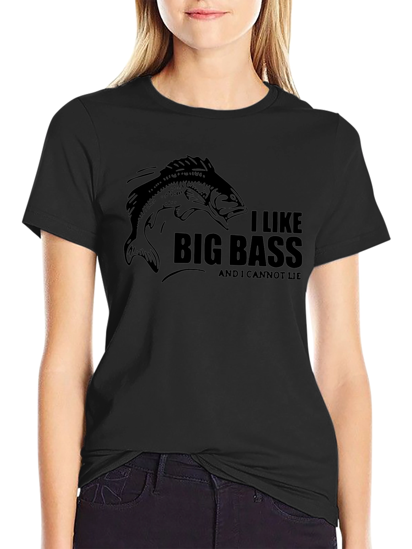 I Like Big Bass T-Shirt - Funny Fishing Tee