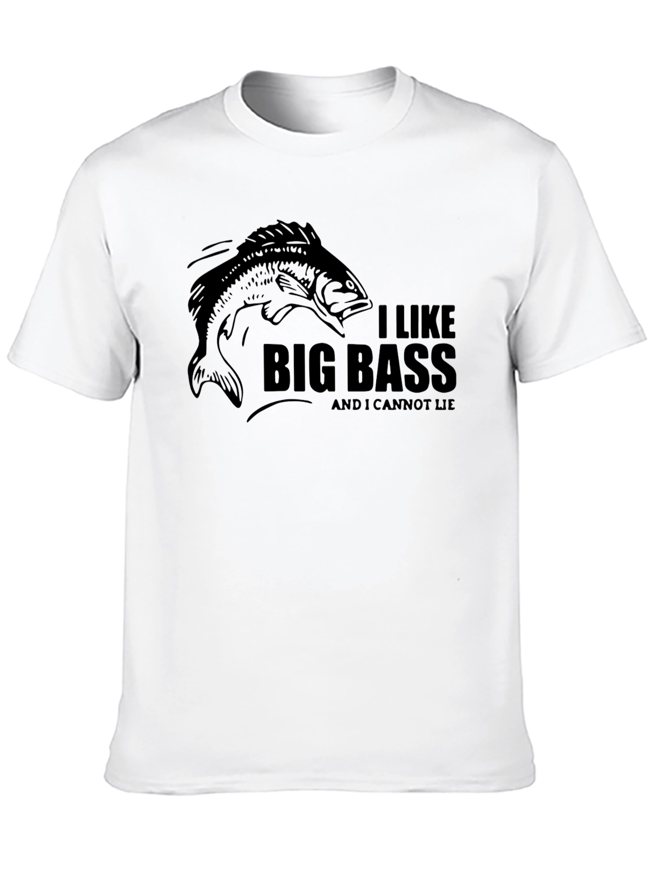 I Like Big Bass T-Shirt - Funny Fishing Tee