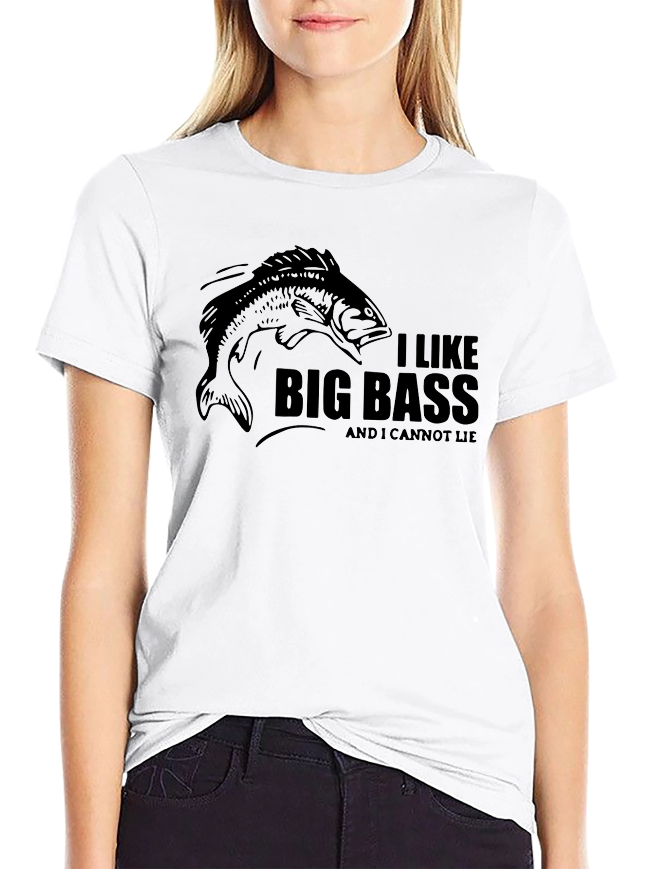 I Like Big Bass T-Shirt - Funny Fishing Tee