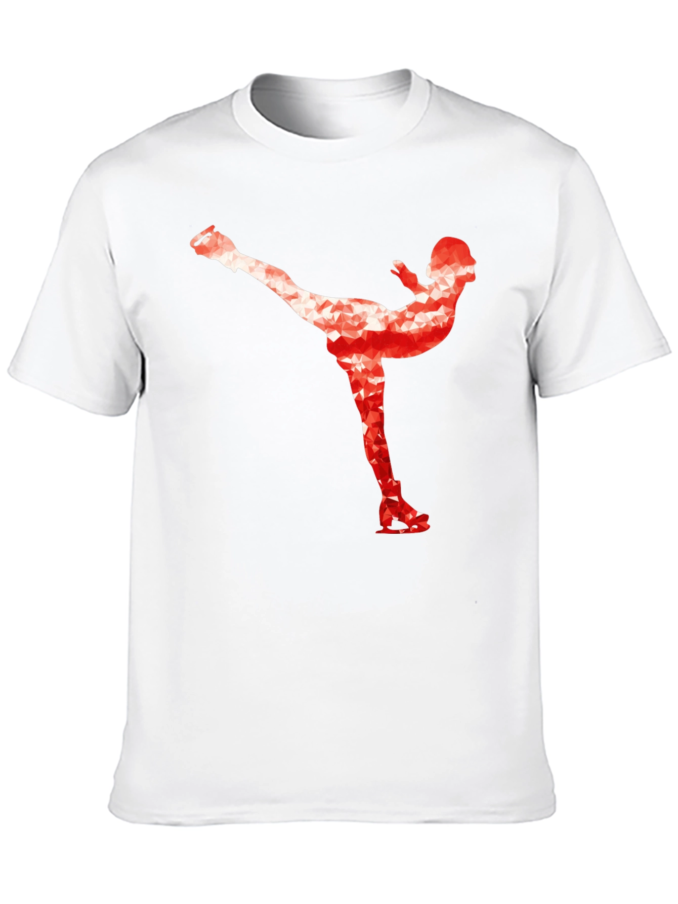 Ice Skating T-Shirt - Geometric Design