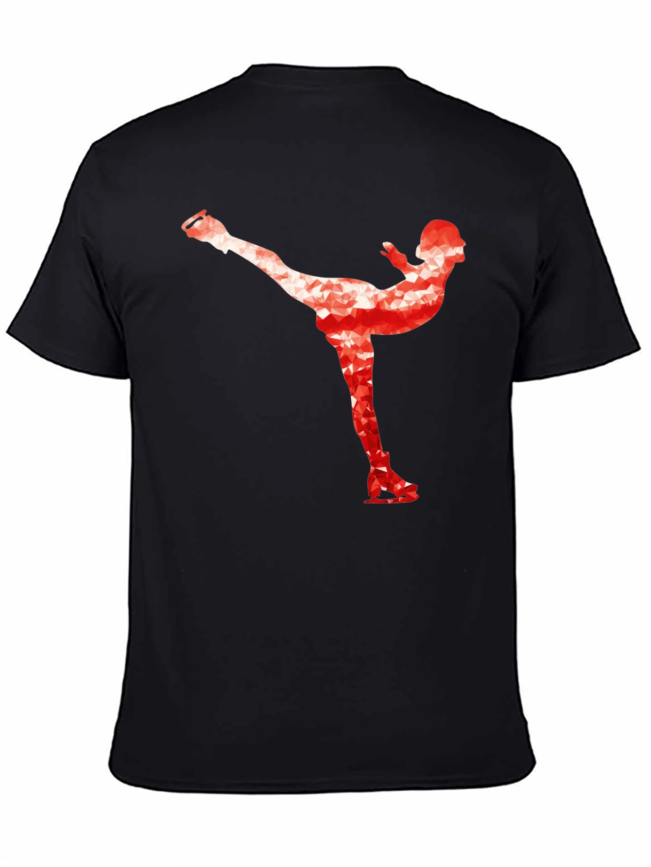 Ice Skating T-Shirt - Geometric Design