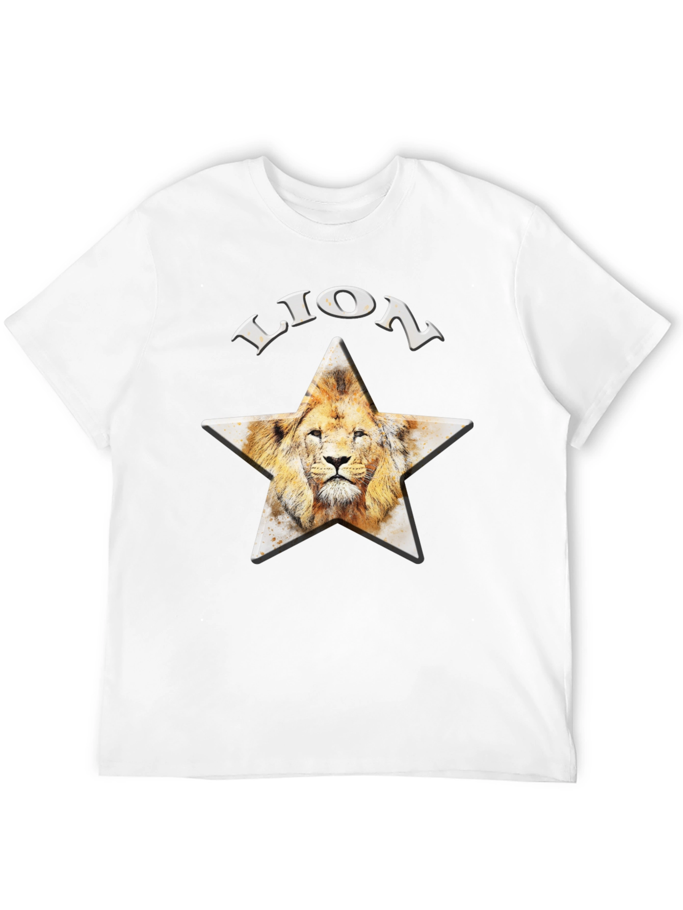 Lion Star Graphic T-Shirt - Black