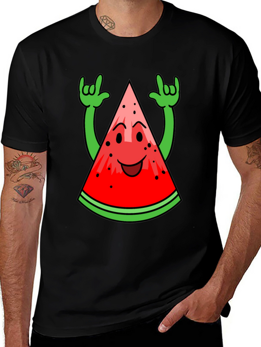 Funny Watermelon Rock On T-Shirt