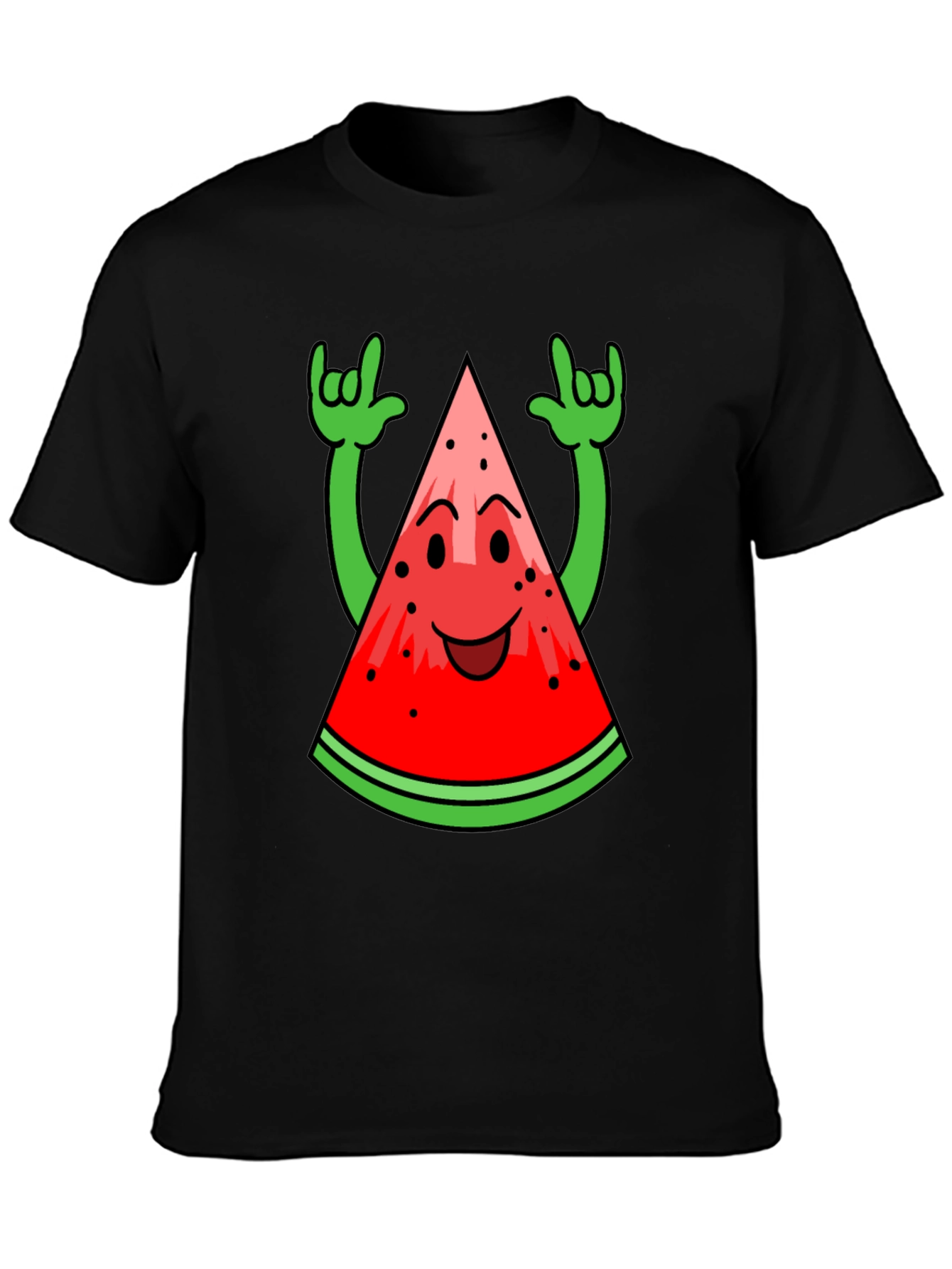 Funny Watermelon Rock On T-Shirt