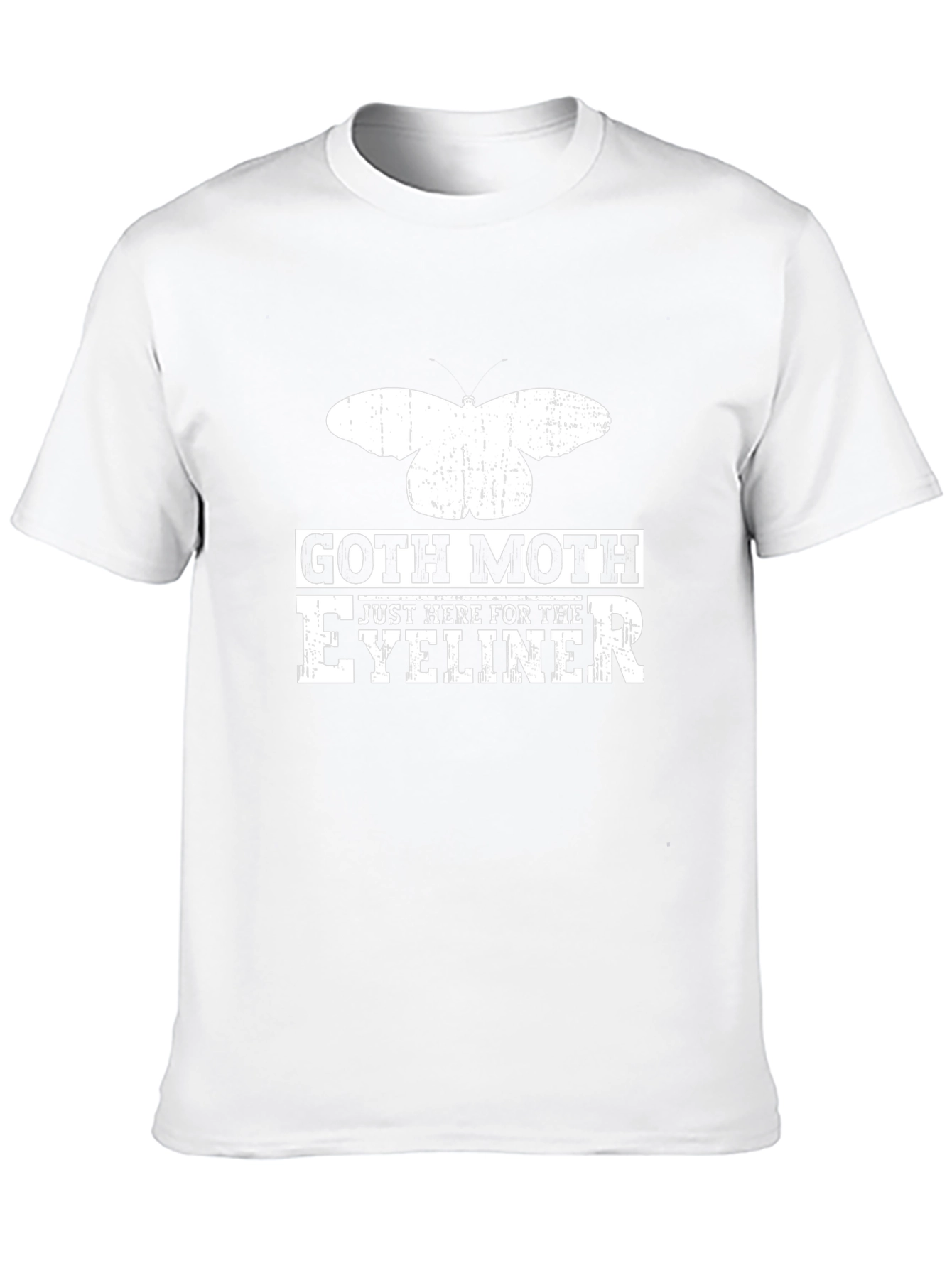 Goth Moth Eyeliner Graphic T-Shirt